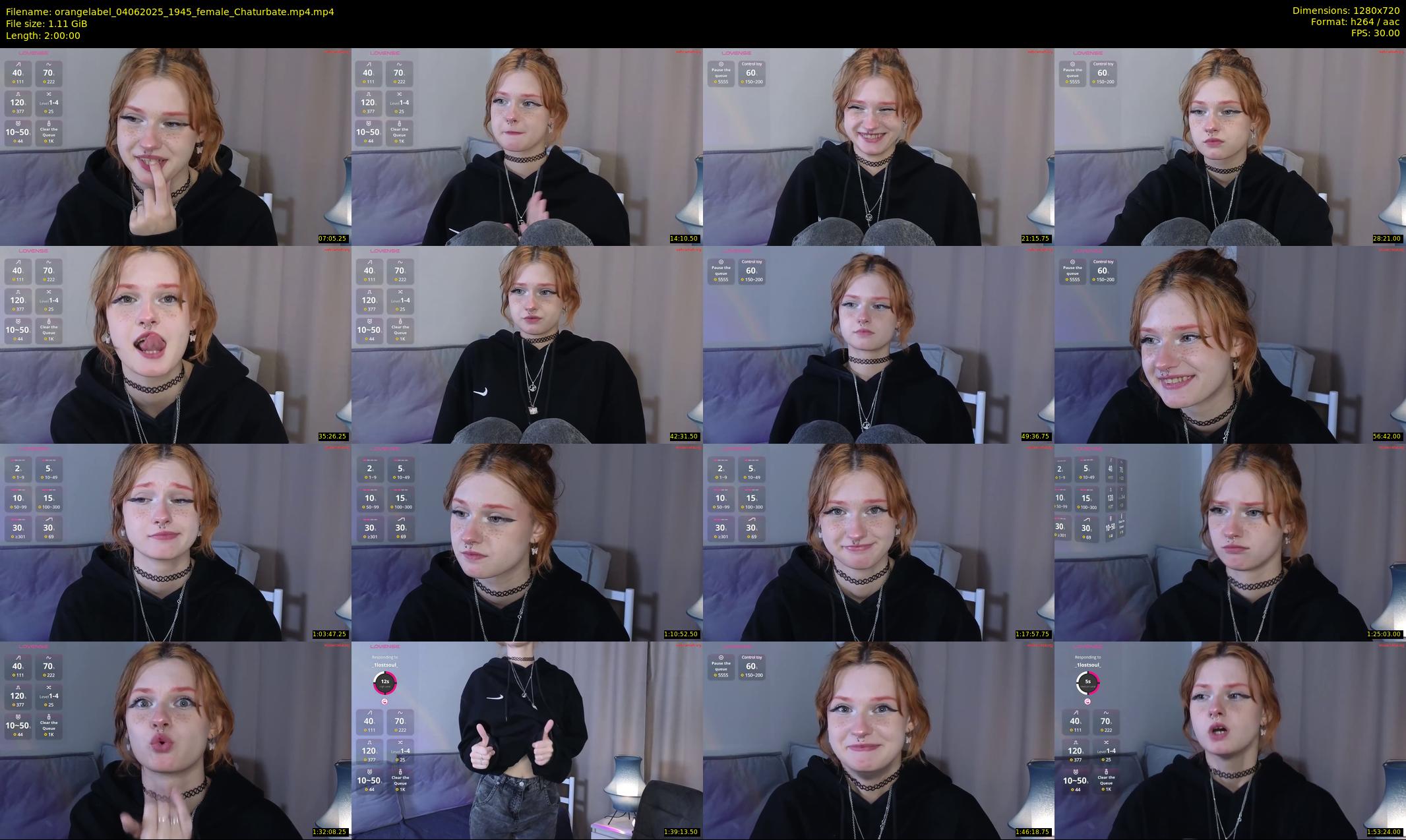 orangelabel — 120 minute Chaturbate female cam show recording, 720p, Jun 4, 2025