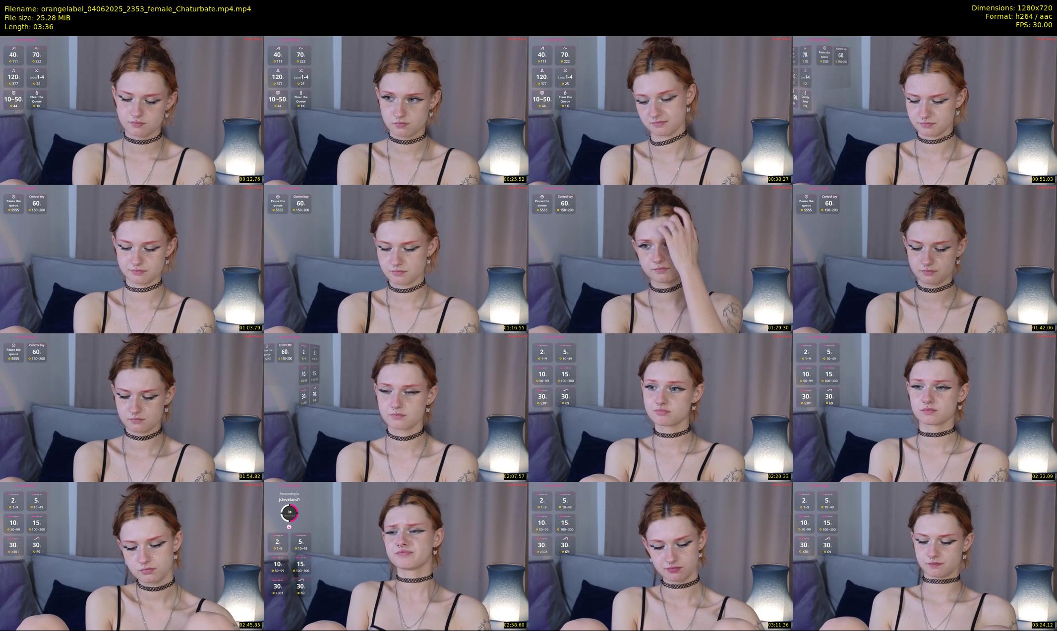 orangelabel — 4 minute Chaturbate female cam show recording, 720p, Jun 4, 2025