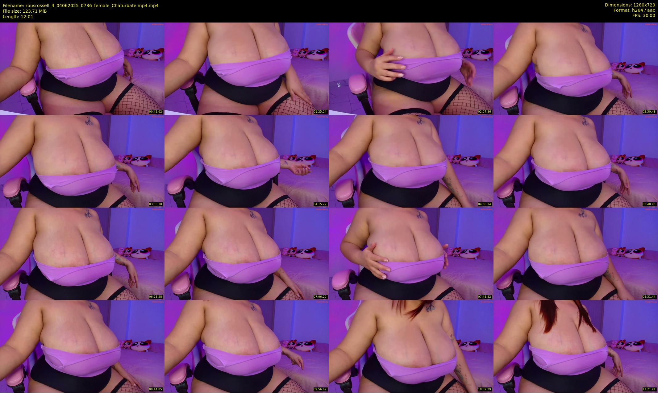 rousrossell_4 — 13 minute Chaturbate female cam show recording, 720p, Jun 4, 2025
