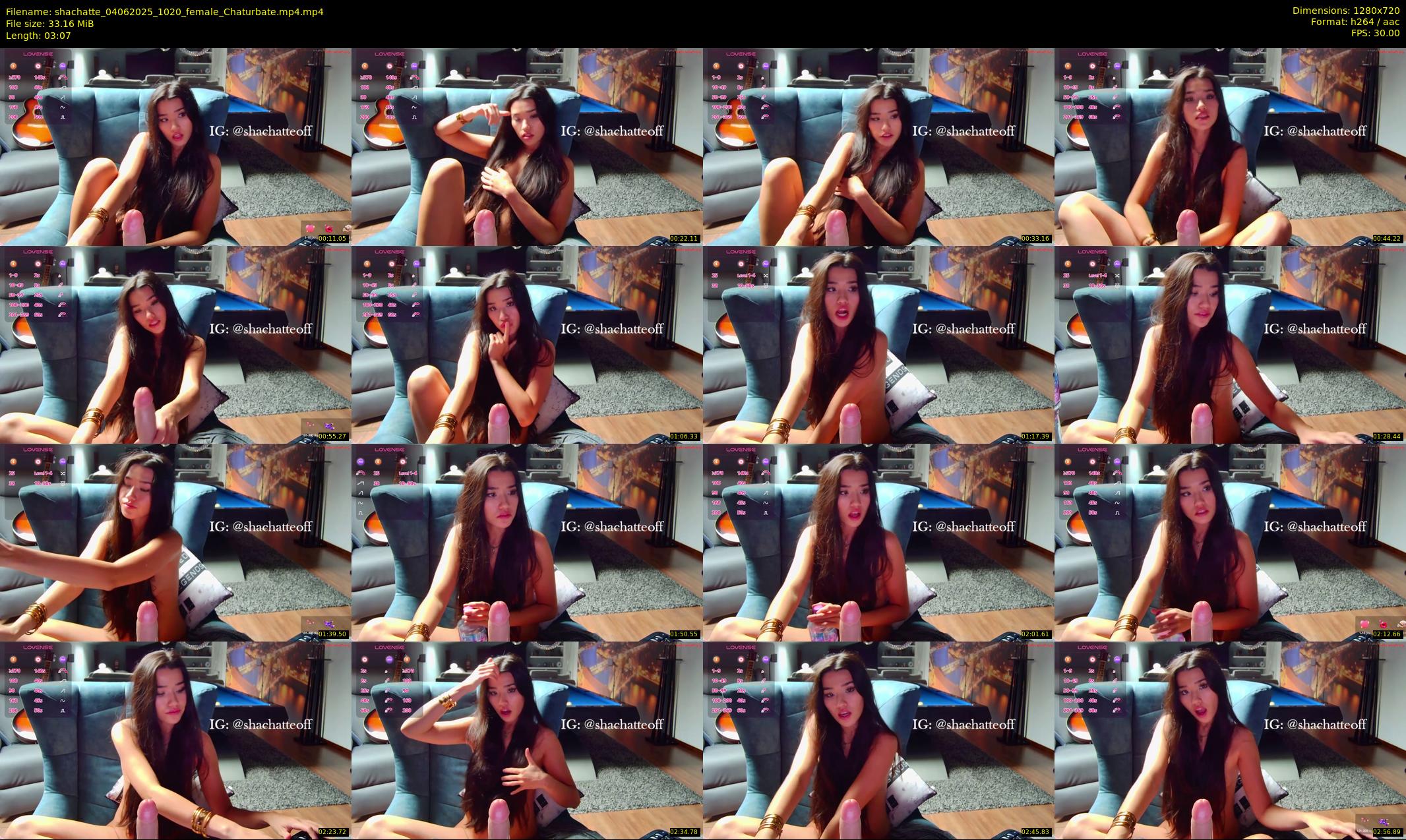 shachatte — 4 minute Chaturbate couple cam show recording, 720p, Jun 4, 2025