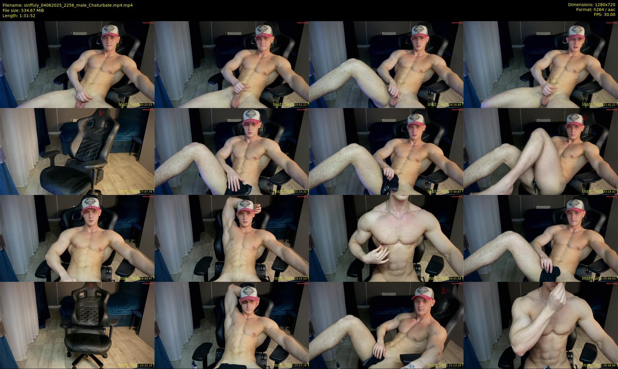 sinffuly — 92 minute Chaturbate male cam show recording, 720p, Jun 4, 2025