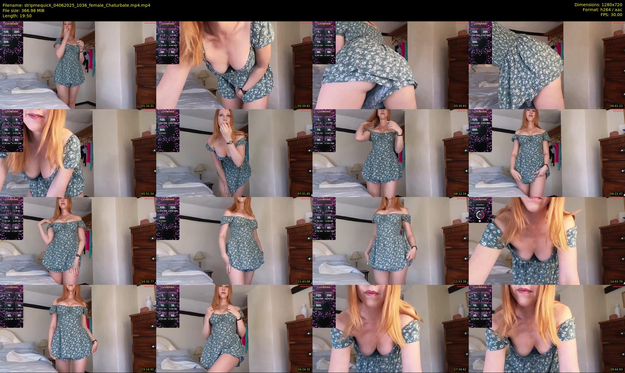 stripmequick — 20 minute Chaturbate female cam show recording, 720p, Jun 4, 2025