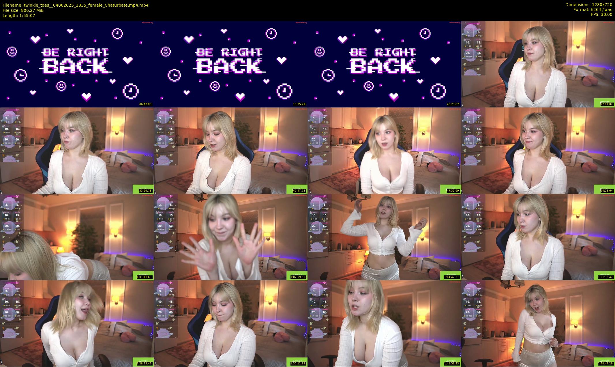 twinkle_toes_ — 116 minute Chaturbate female cam show recording, 720p, Jun 4, 2025