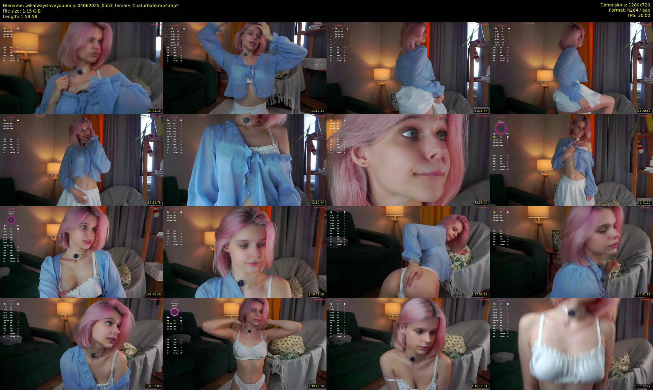 willalwaysloveyouuuuu — 120 minute Chaturbate female cam show recording, 720p, Jun 4, 2025