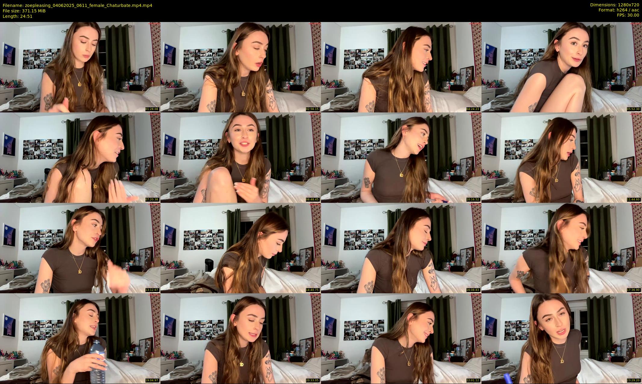 zoepleasing — 25 minute Chaturbate female cam show recording, 720p, Jun 4, 2025