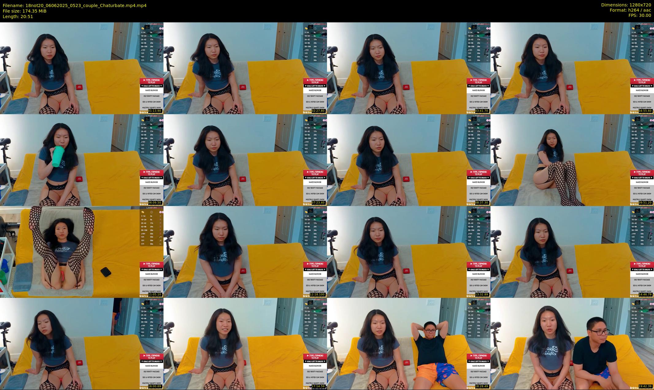 18not20 — 21 minute Chaturbate couple cam show recording, 720p, Jun 6, 2025
