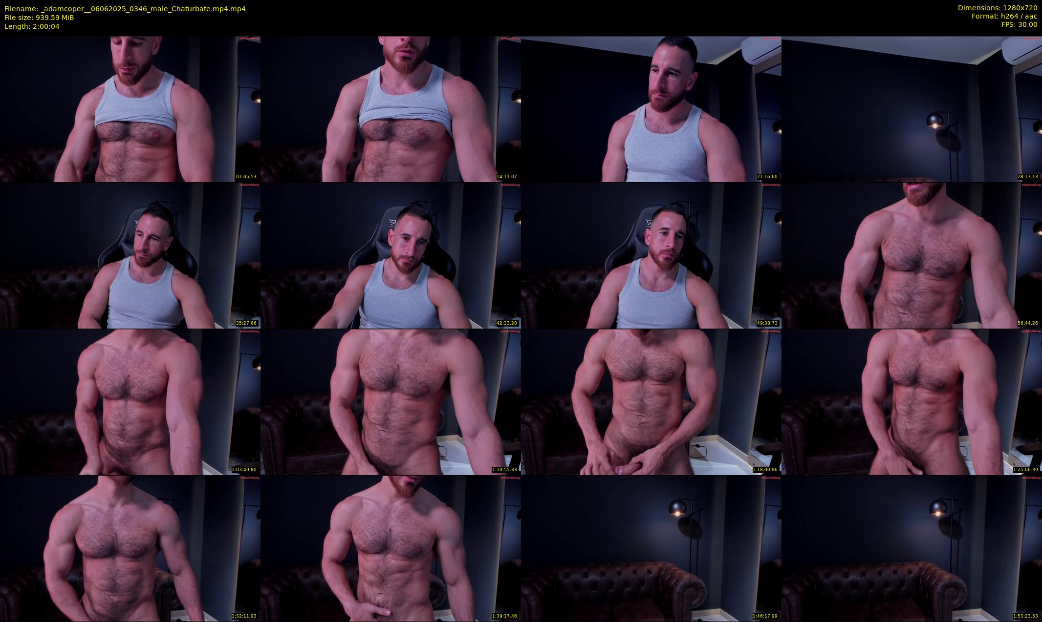 _adamcoper_ — 121 minute Chaturbate male cam show recording, 720p, Jun 6, 2025