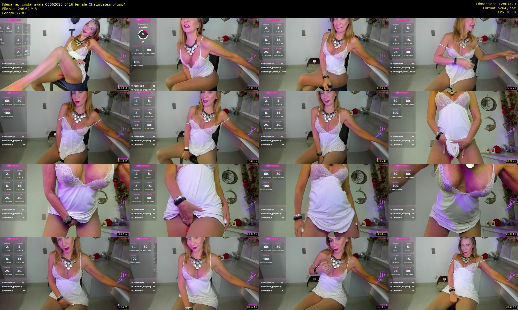 _cristal_ayala — 23 minute Chaturbate female cam show recording, 720p, Jun 6, 2025
