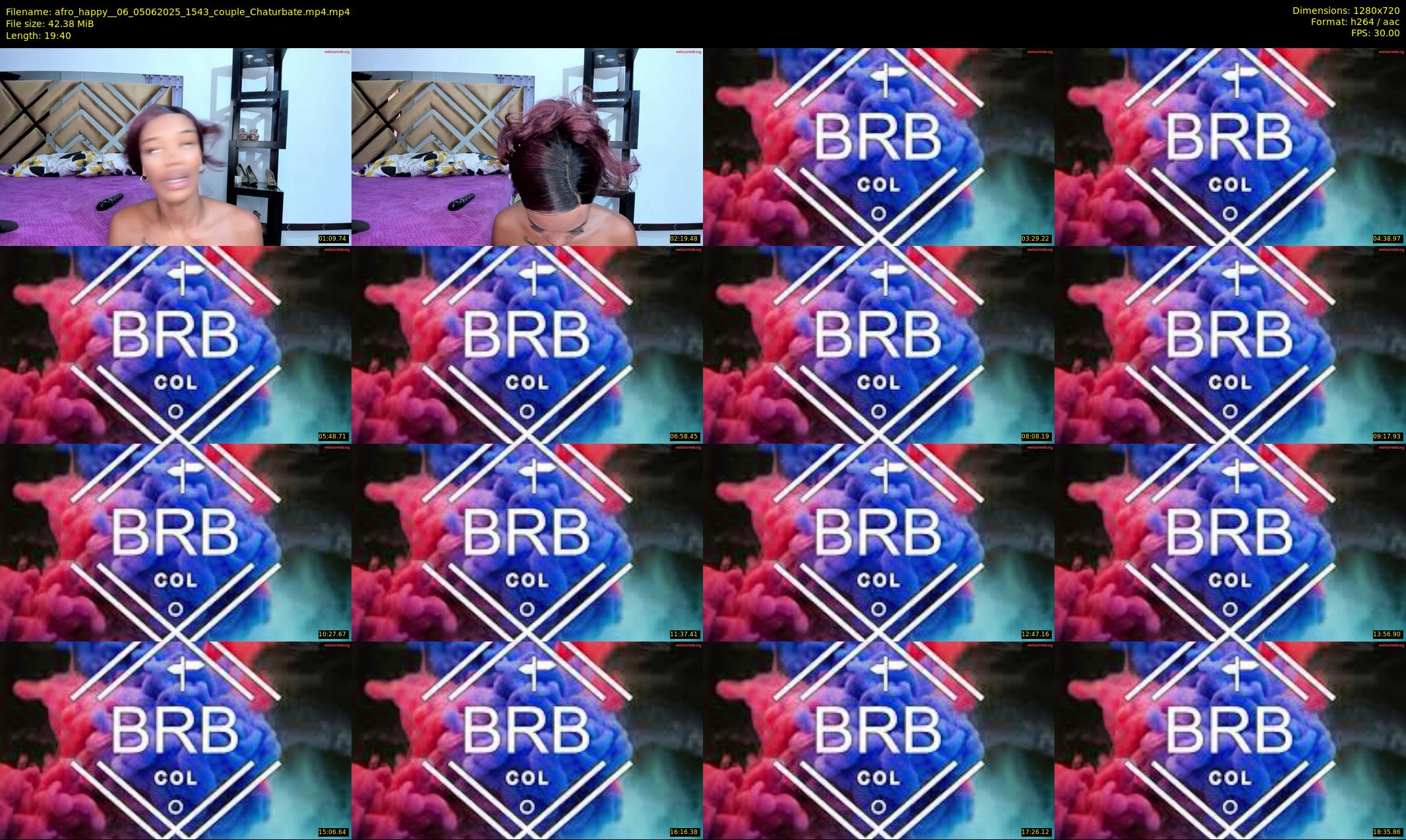 afro_happy__06 — 20 minute Chaturbate couple cam show recording, 720p, Jun 5, 2025