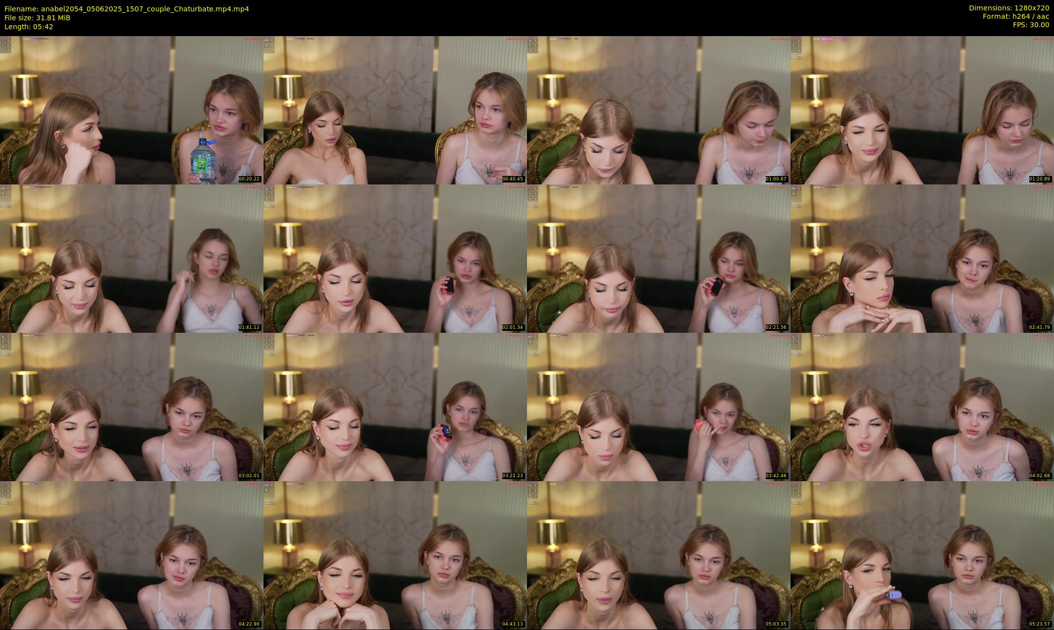 anabel2054 — 6 minute Chaturbate female cam show recording, 720p, Jun 5, 2025