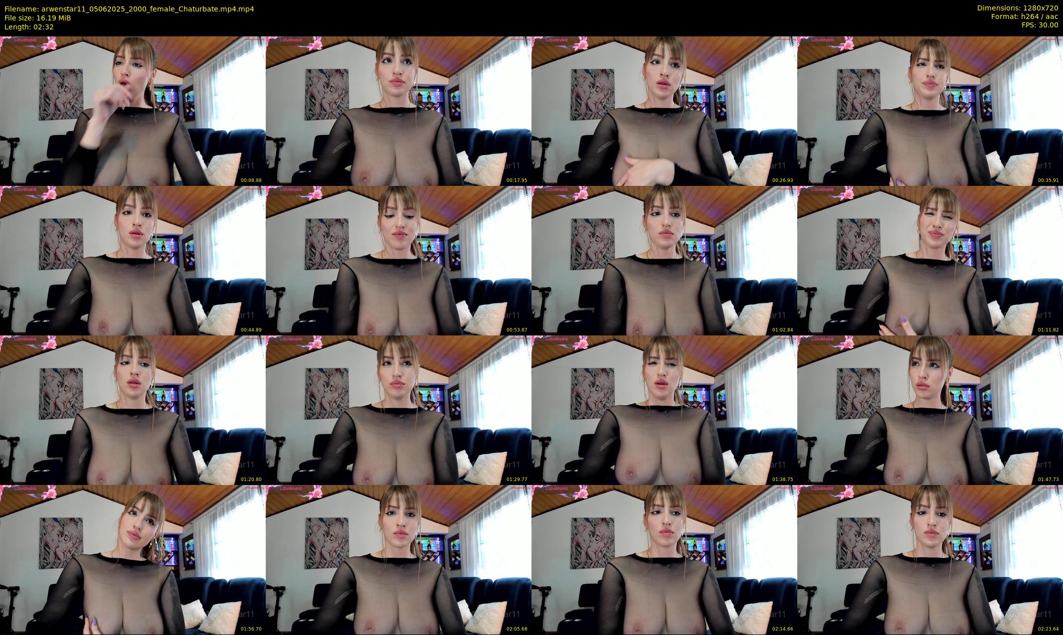 arwenstar11 — 3 minute Chaturbate female cam show recording, 720p, Jun 5, 2025