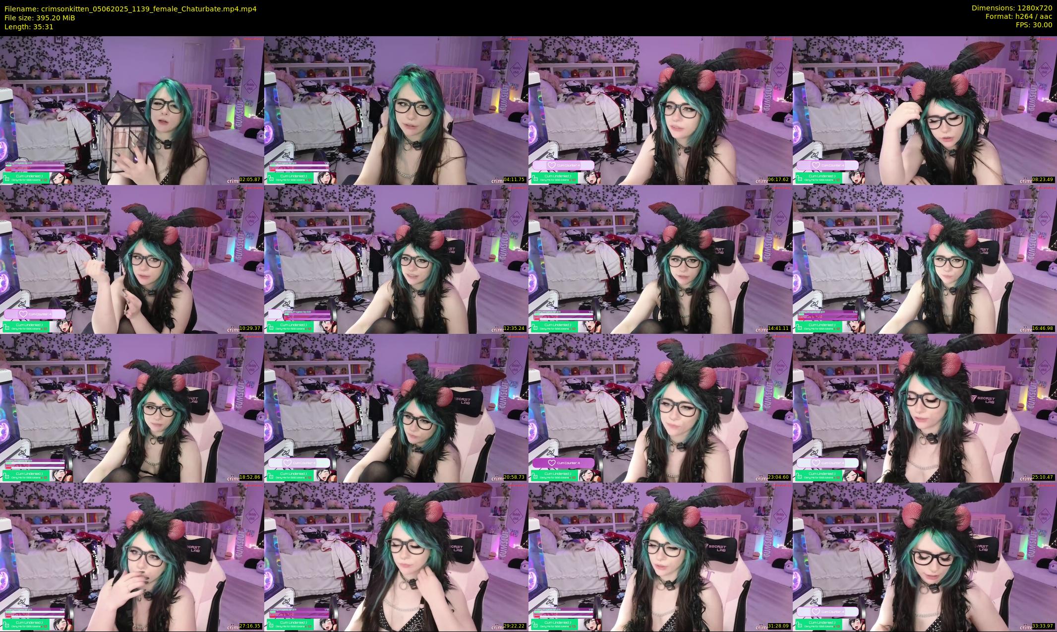 crimsonkitten — 36 minute Chaturbate female cam show recording, 720p, Jun 5, 2025