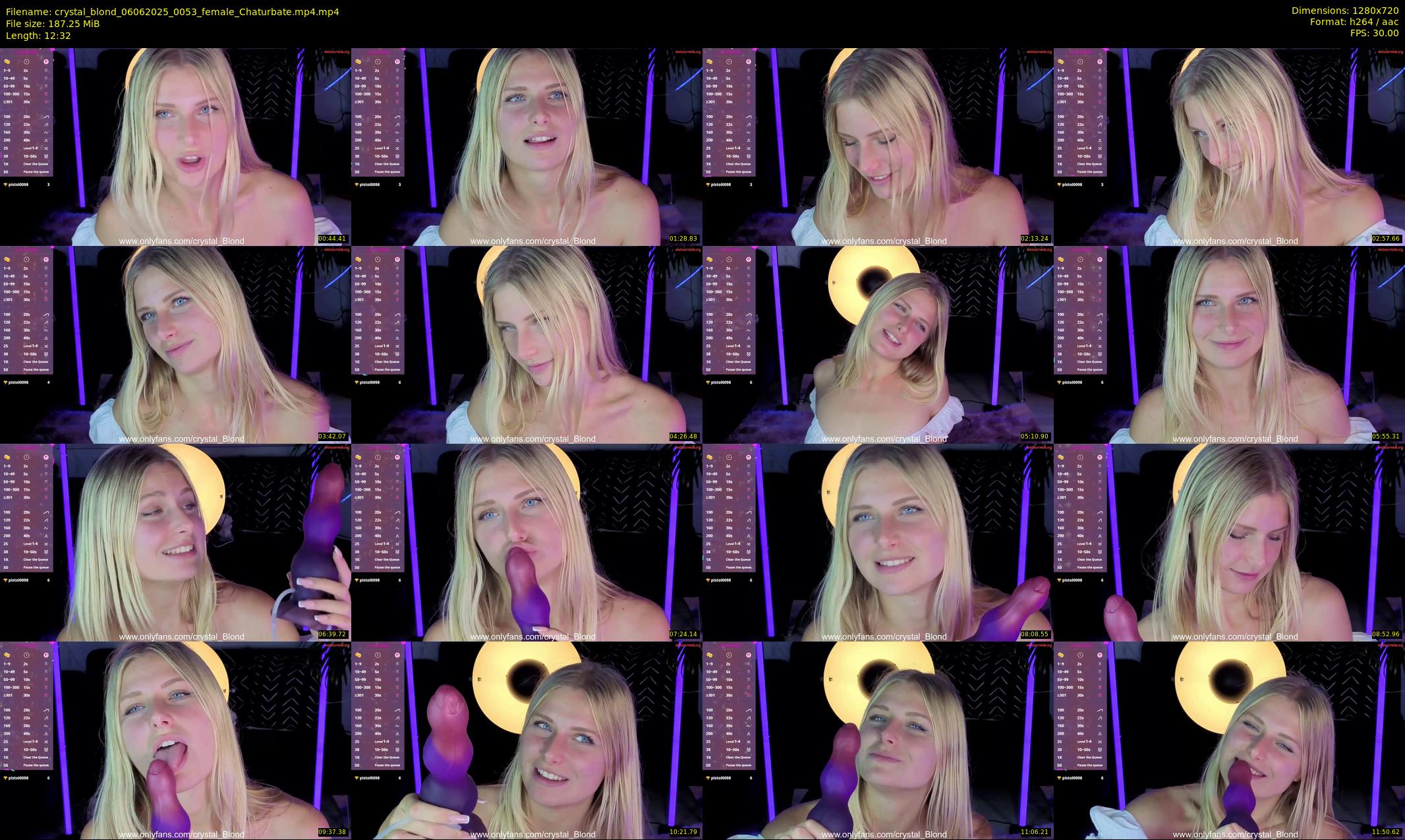 crystal_blond — 13 minute Chaturbate female cam show recording, 720p, Jun 6, 2025