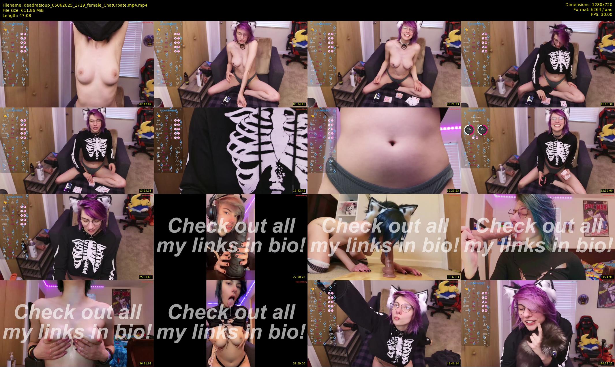 deadratsoup — 48 minute Chaturbate female cam show recording, 720p, Jun 5, 2025