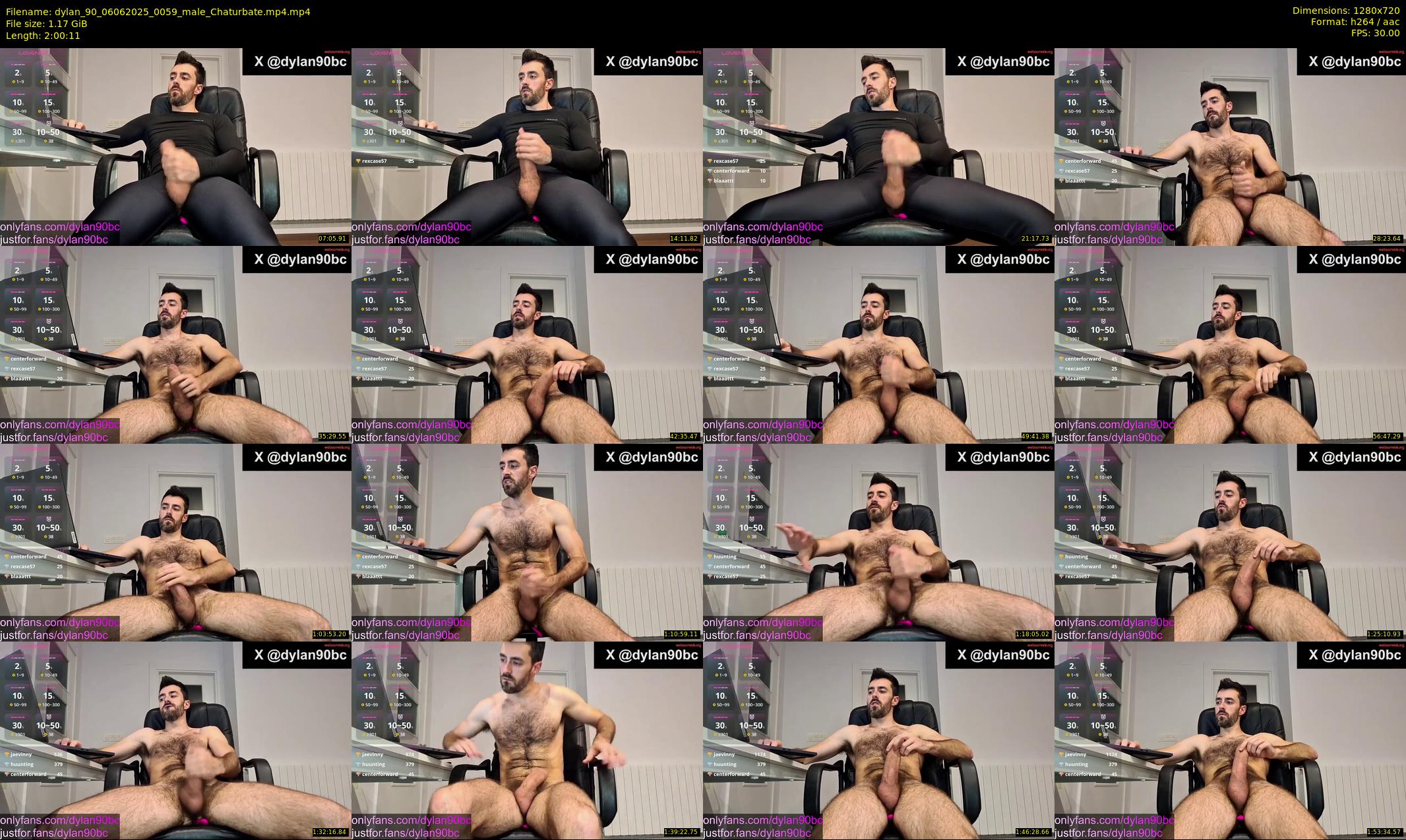 dylan_90 — 121 minute Chaturbate male cam show recording, 720p, Jun 6, 2025