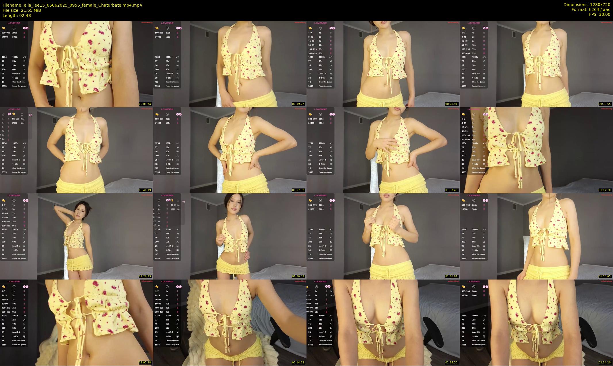 ella_lee15 — 3 minute Chaturbate female cam show recording, 720p, Jun 5, 2025