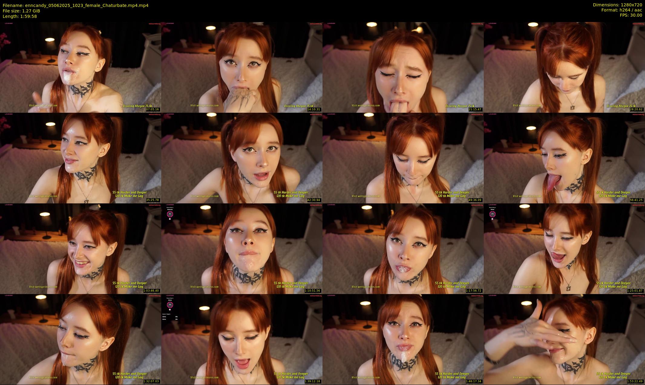 enncandy — 120 minute Chaturbate female cam show recording, 720p, Jun 5, 2025