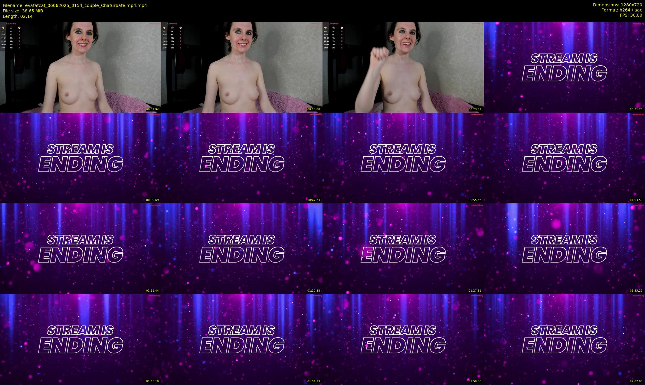 evafatcat — 3 minute Chaturbate couple cam show recording, 720p, Jun 6, 2025