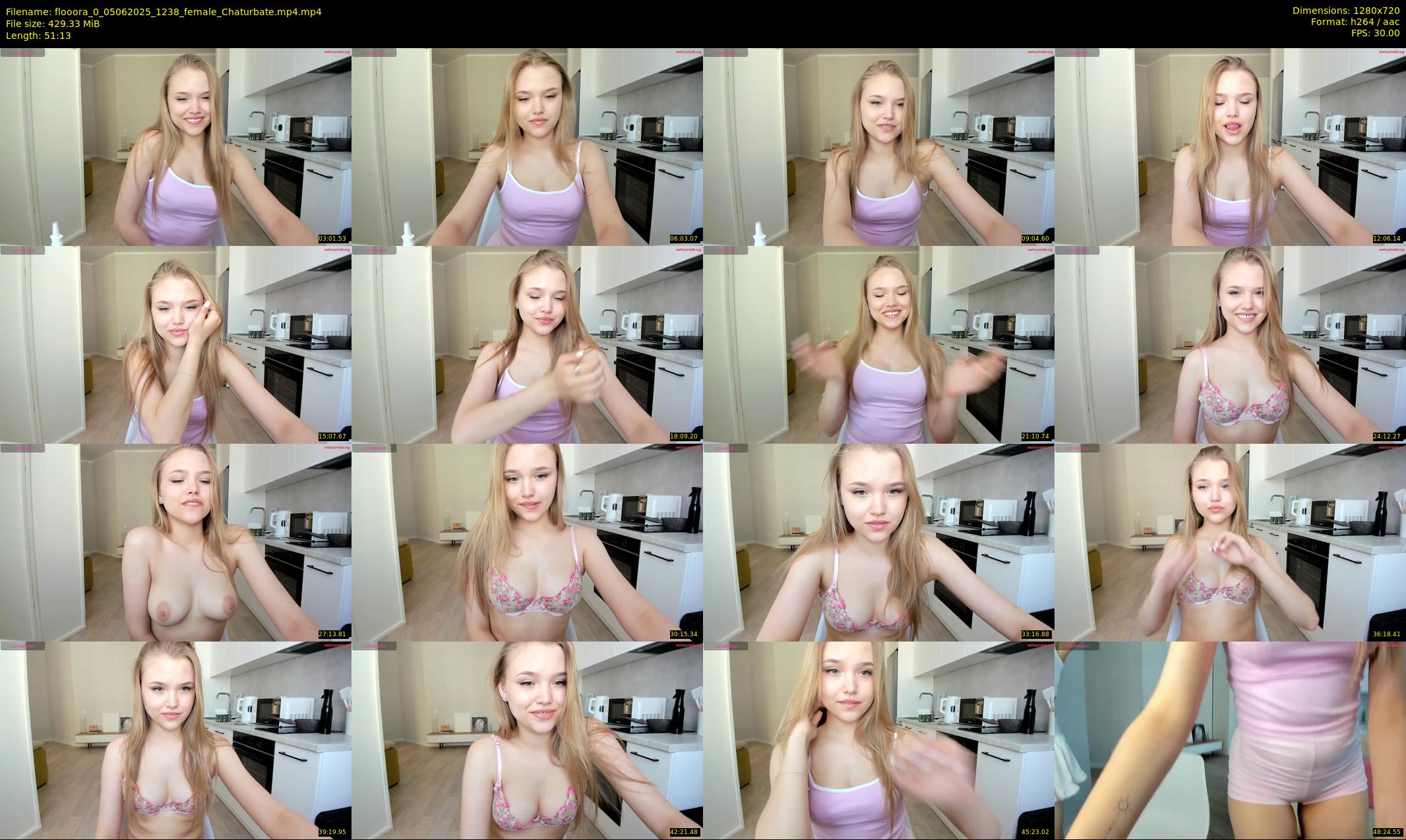flooora_0 — 52 minute Chaturbate couple cam show recording, 720p, Jun 5, 2025