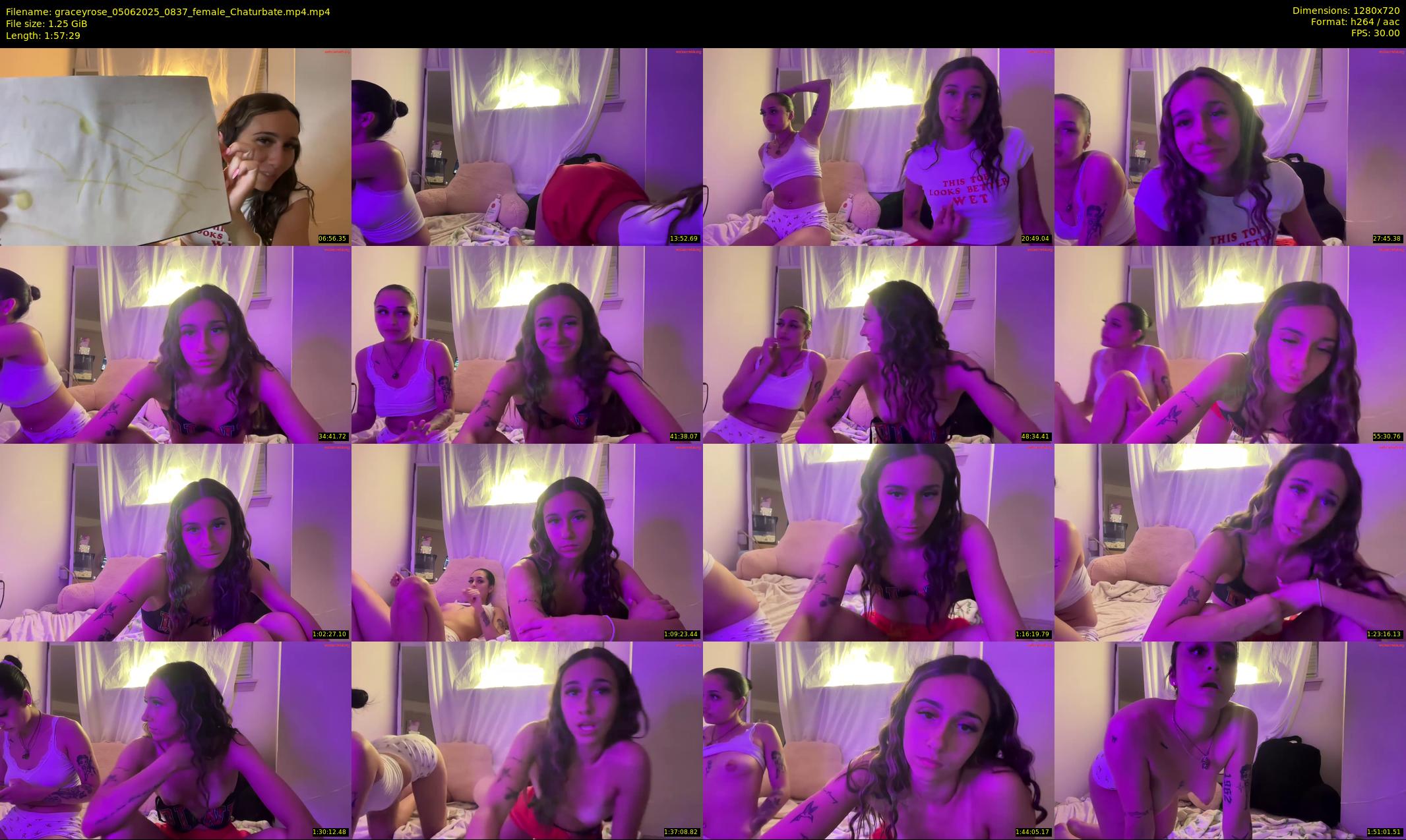 graceyrose — 118 minute Chaturbate female cam show recording, 720p, Jun 5, 2025