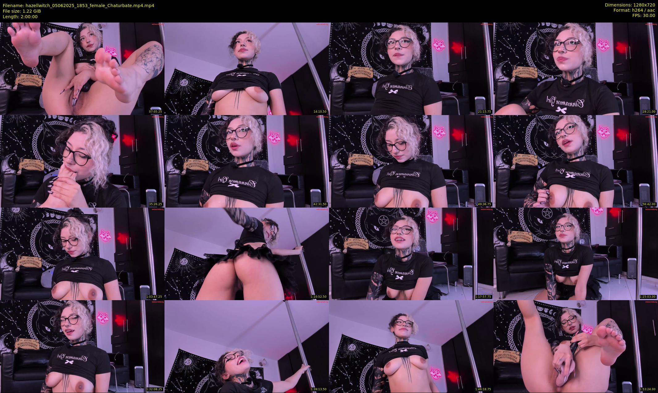 hazellwitch — 120 minute Chaturbate female cam show recording, 720p, Jun 5, 2025