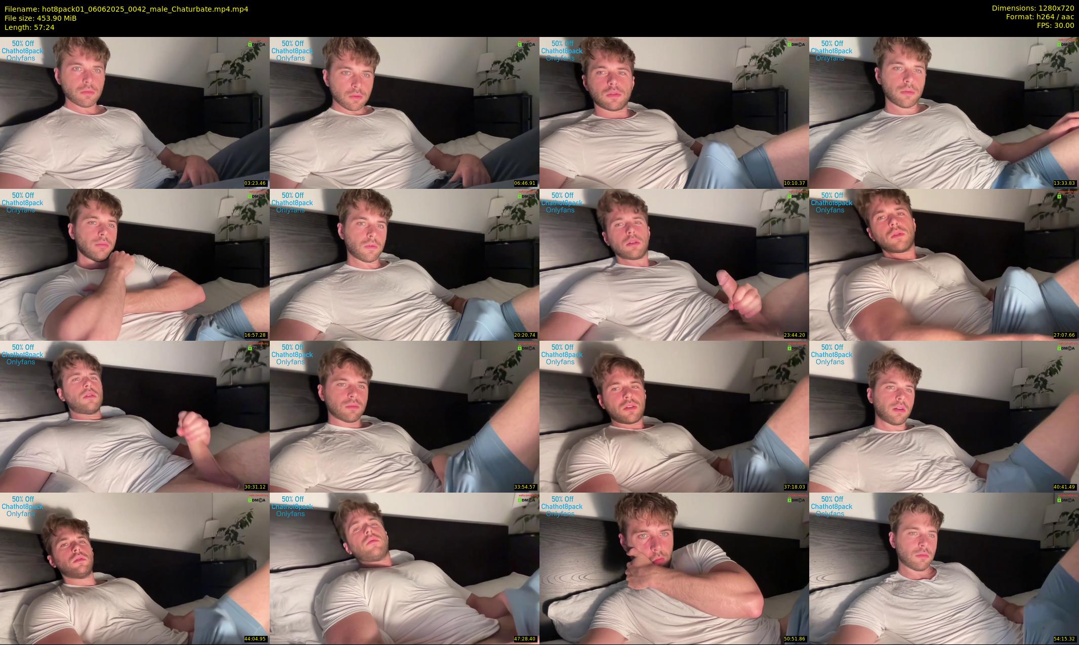 hot8pack01 — 58 minute Chaturbate male cam show recording, 720p, Jun 6, 2025