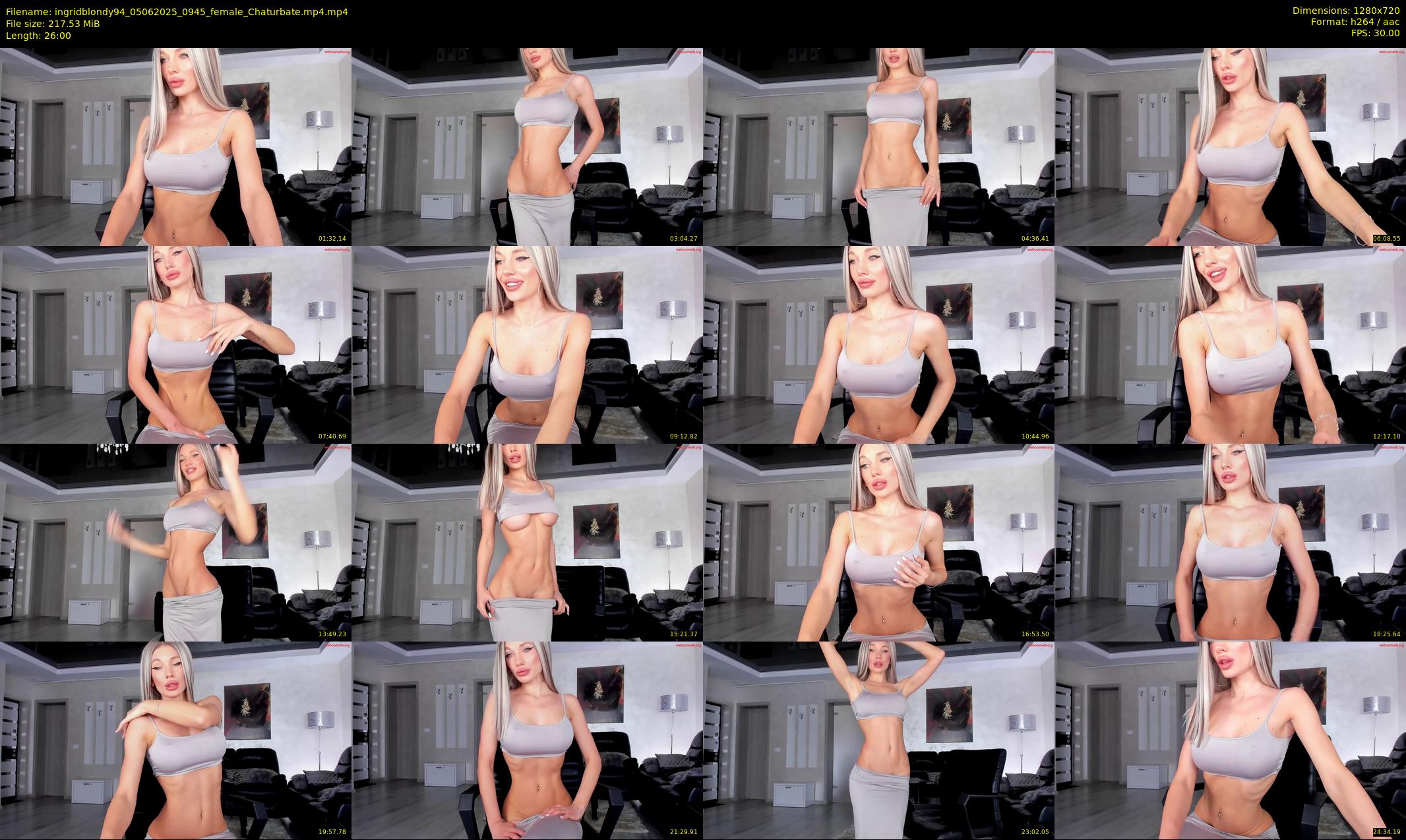 ingridblondy94 — 26 minute Chaturbate female cam show recording, 720p, Jun 5, 2025