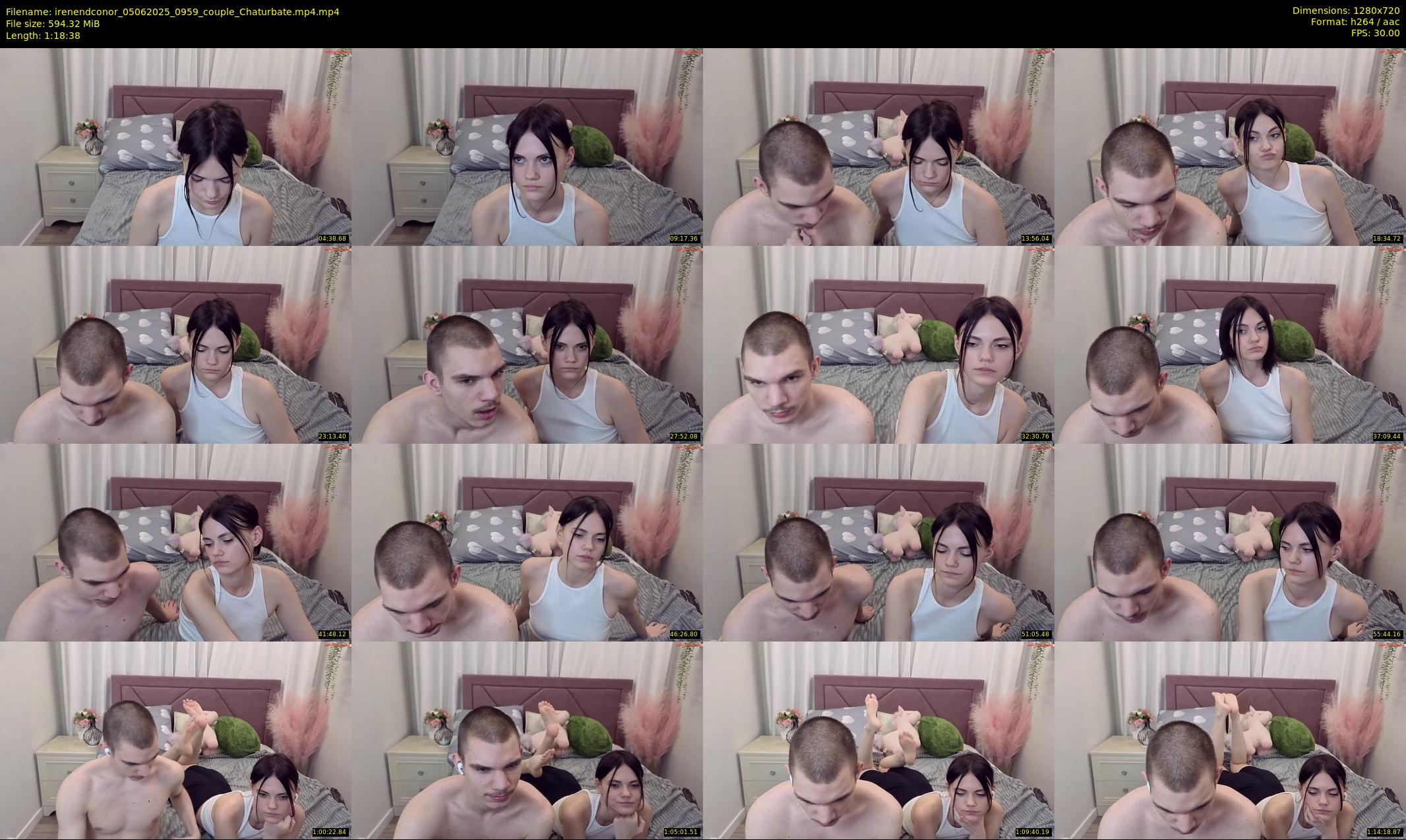 irenendconor — 79 minute Chaturbate couple cam show recording, 720p, Jun 5, 2025