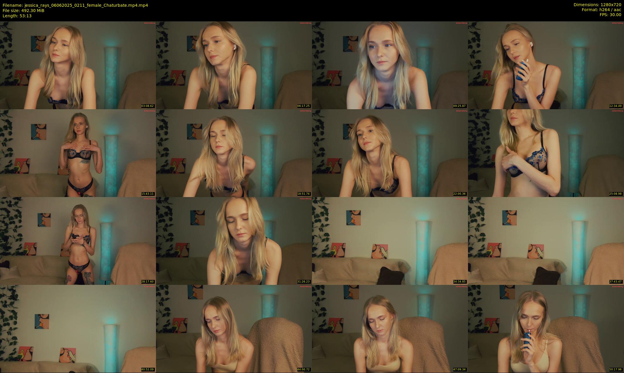 jessica_rays — 54 minute Chaturbate couple cam show recording, 720p, Jun 6, 2025