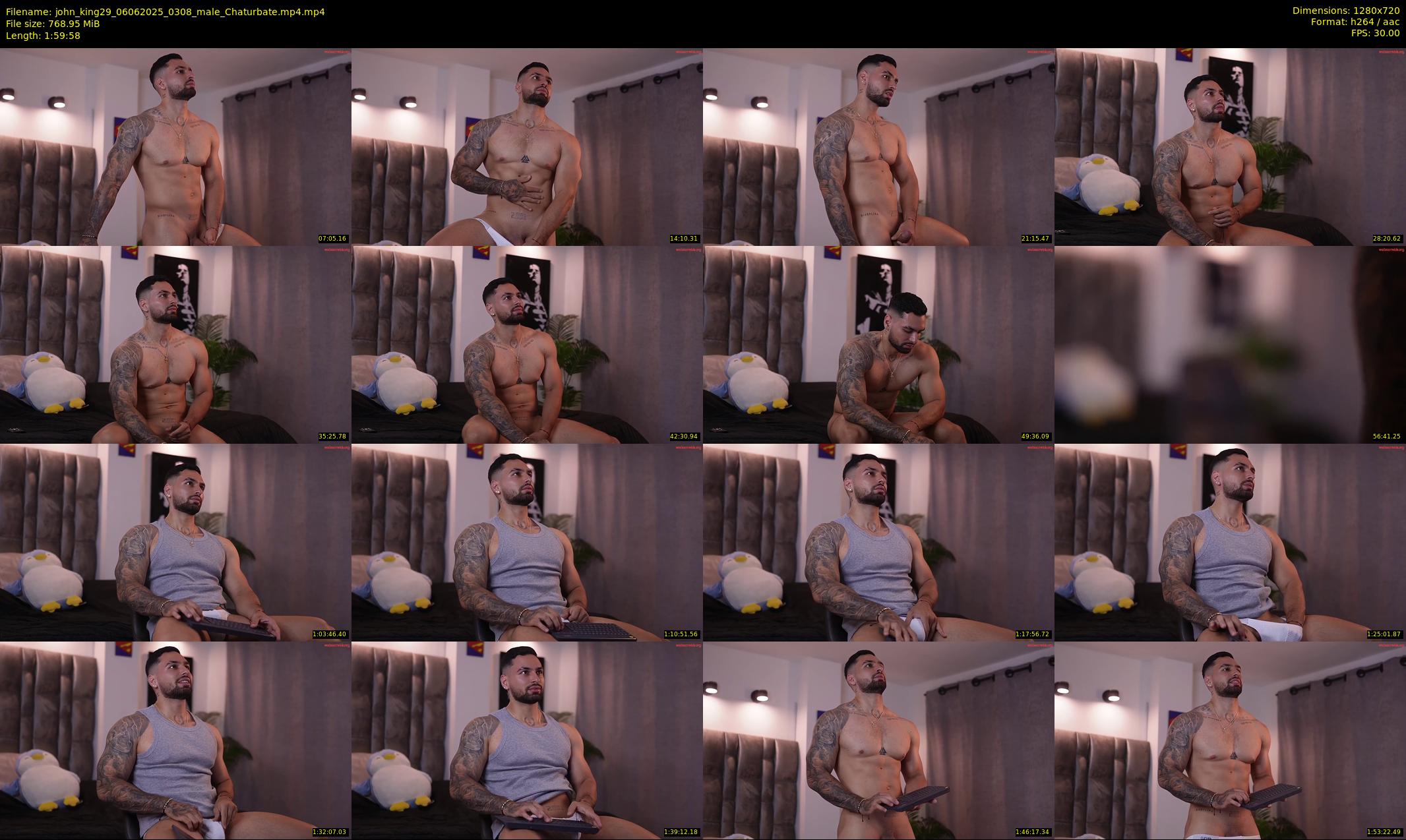 john_king29 — 120 minute Chaturbate male cam show recording, 720p, Jun 6, 2025