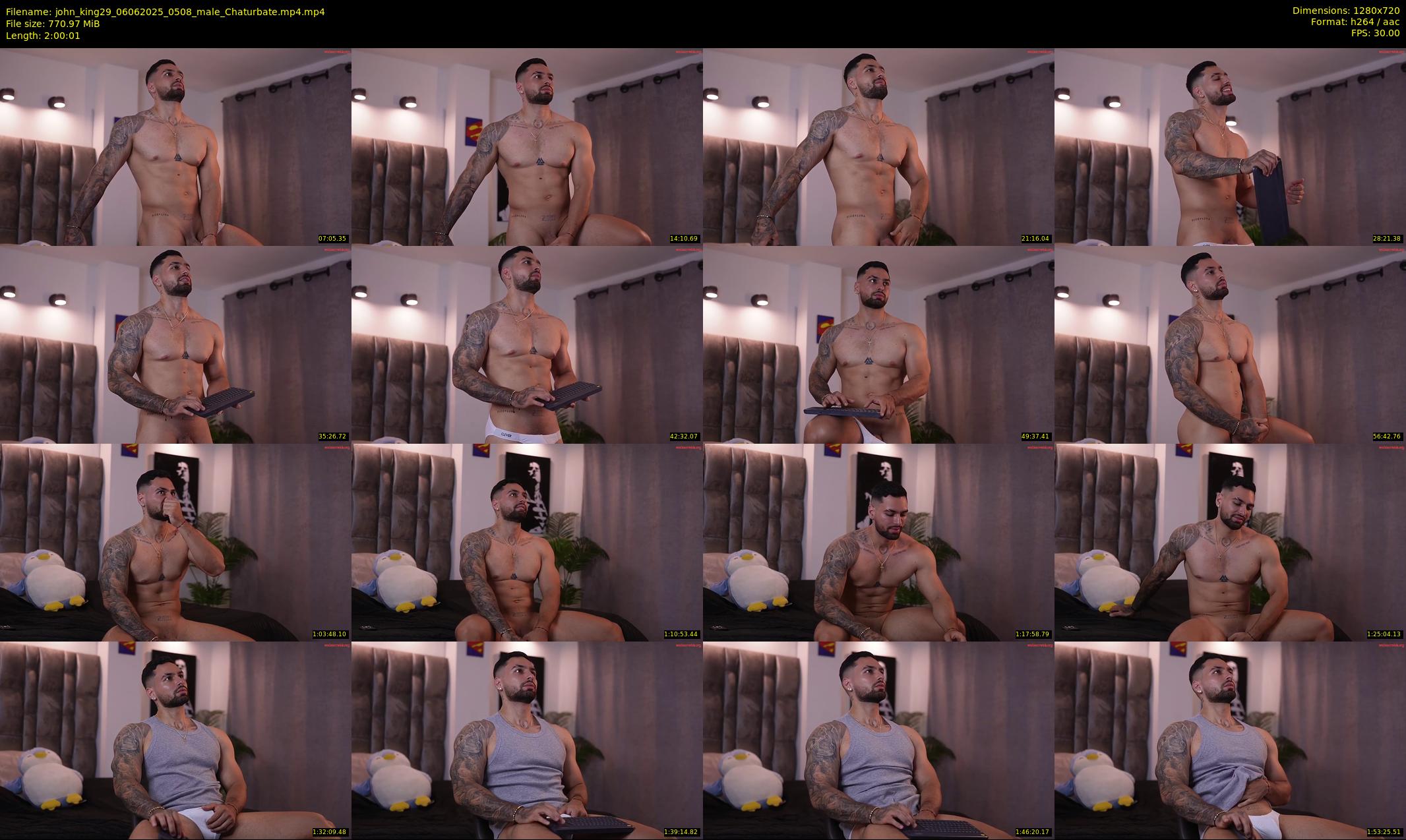 john_king29 — 121 minute Chaturbate male cam show recording, 720p, Jun 6, 2025