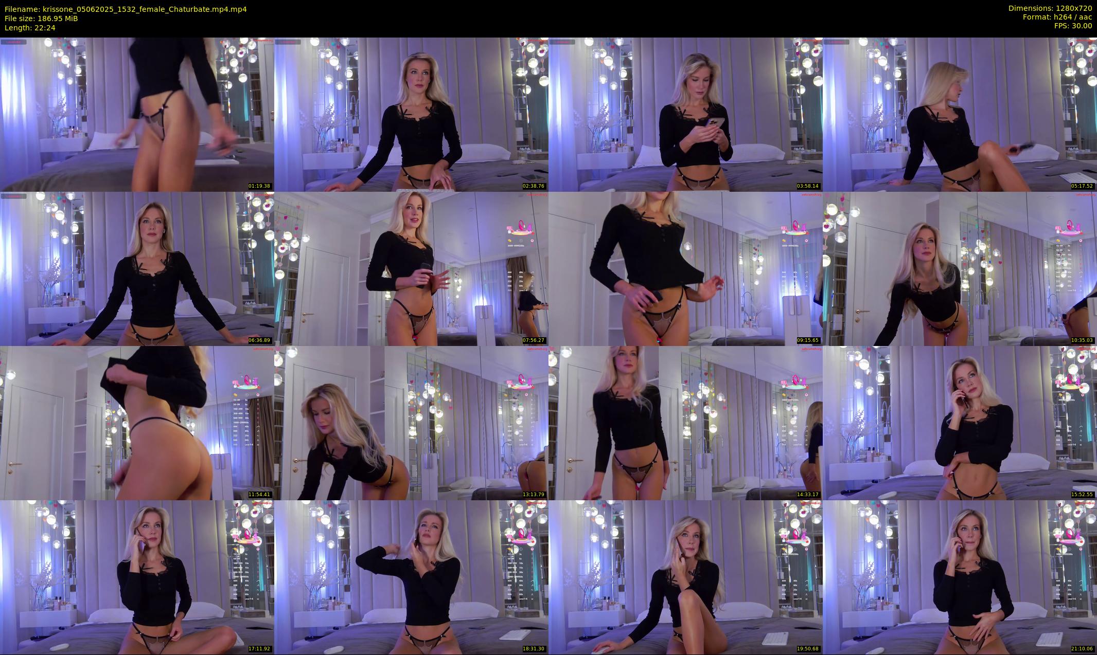 krissone — 23 minute Chaturbate female cam show recording, 720p, Jun 5, 2025