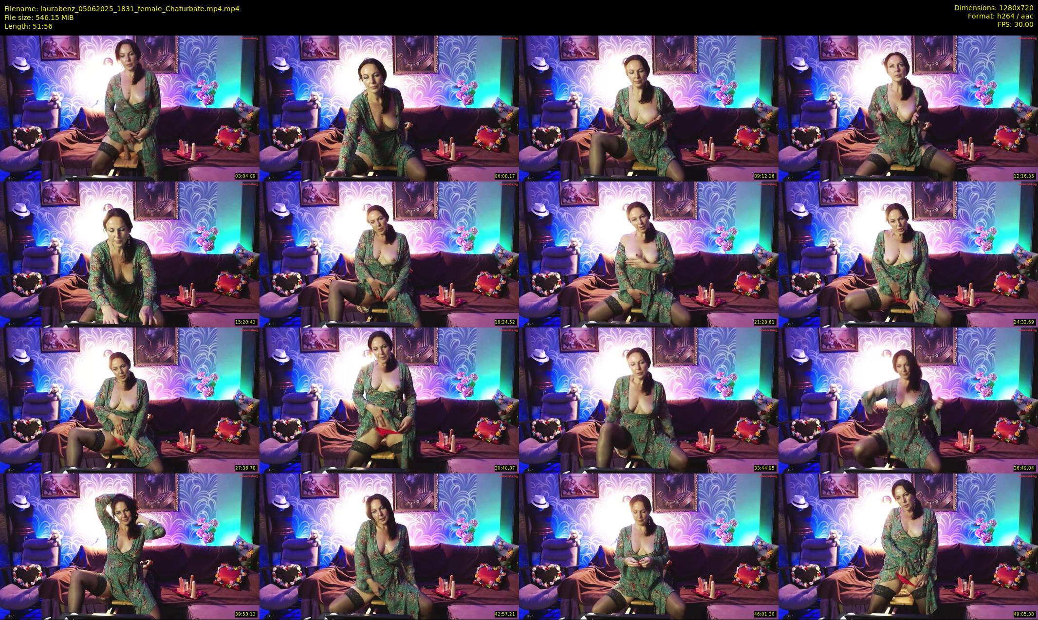 laurabenz — 52 minute Chaturbate female cam show recording, 720p, Jun 5, 2025