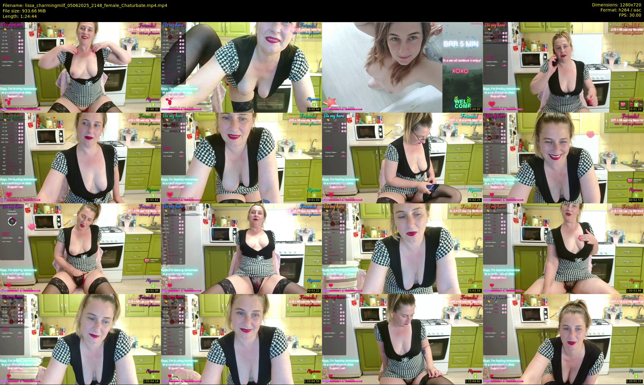 lissa_charmingmilf — 85 minute Chaturbate female cam show recording, 720p, Jun 5, 2025