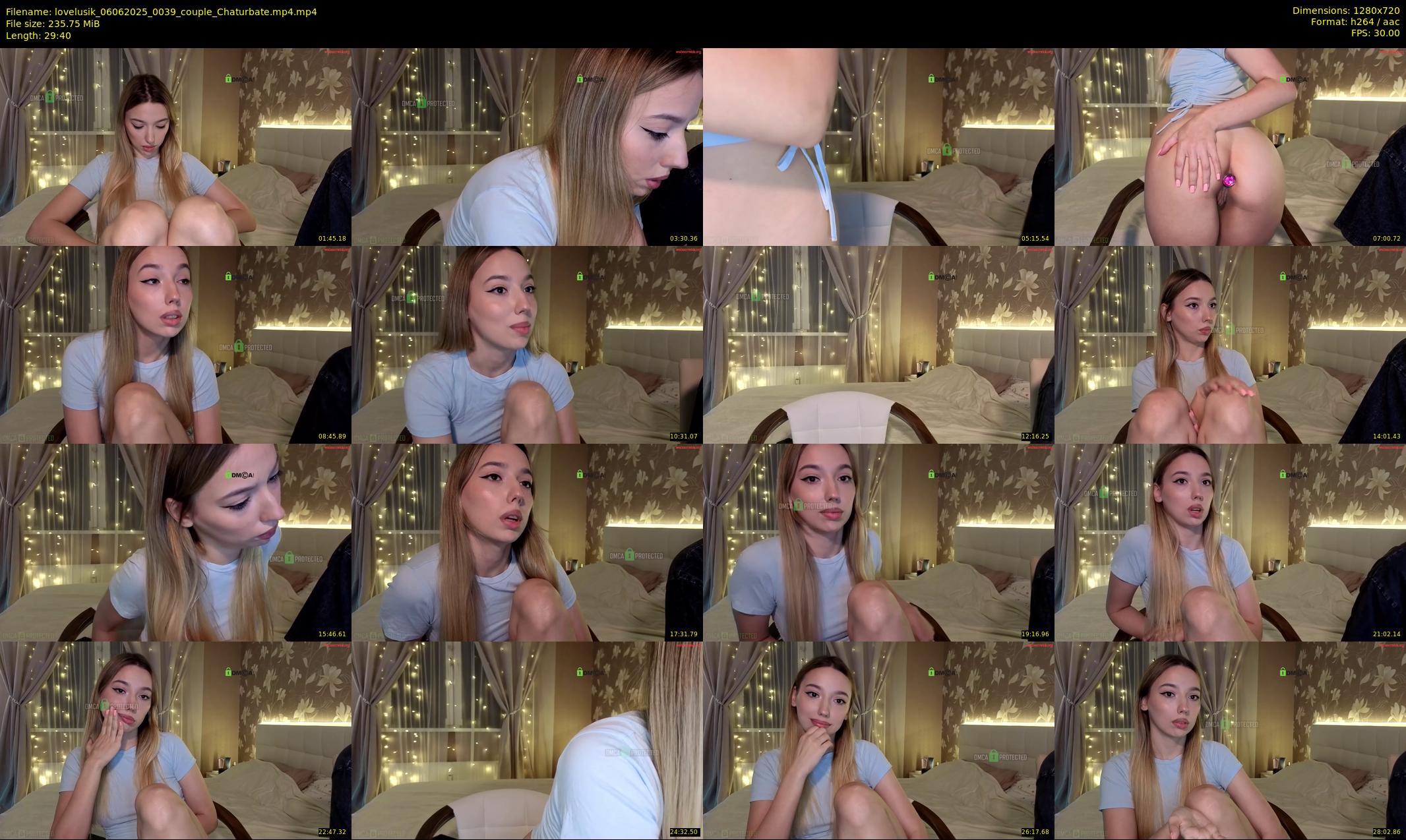 lovelusik — 30 minute Chaturbate couple cam show recording, 720p, Jun 6, 2025
