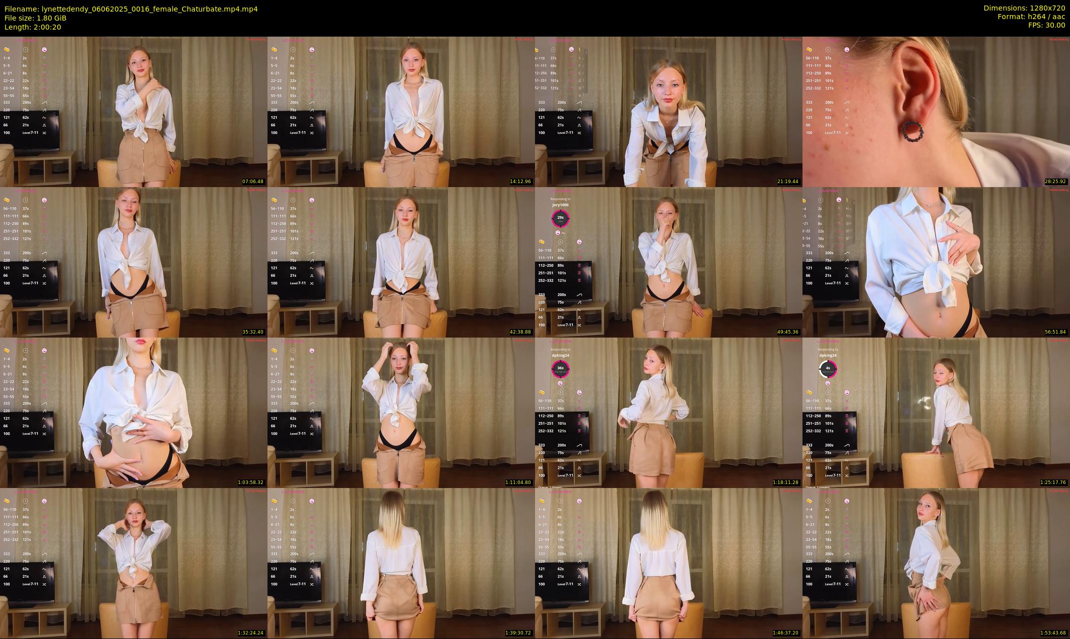 lynettedendy — 121 minute Chaturbate female cam show recording, 720p, Jun 6, 2025