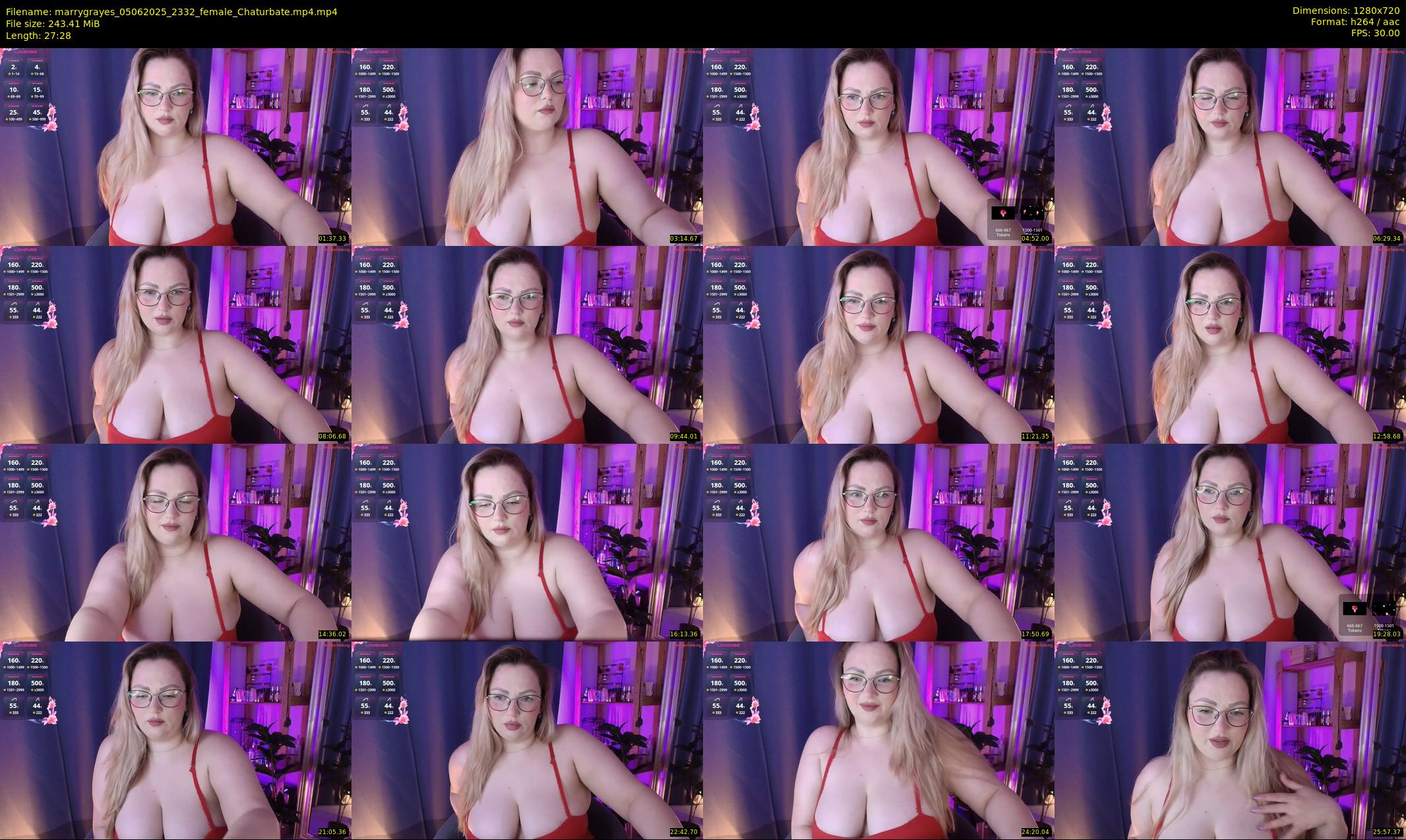 marrygrayes — 28 minute Chaturbate female cam show recording, 720p, Jun 5, 2025