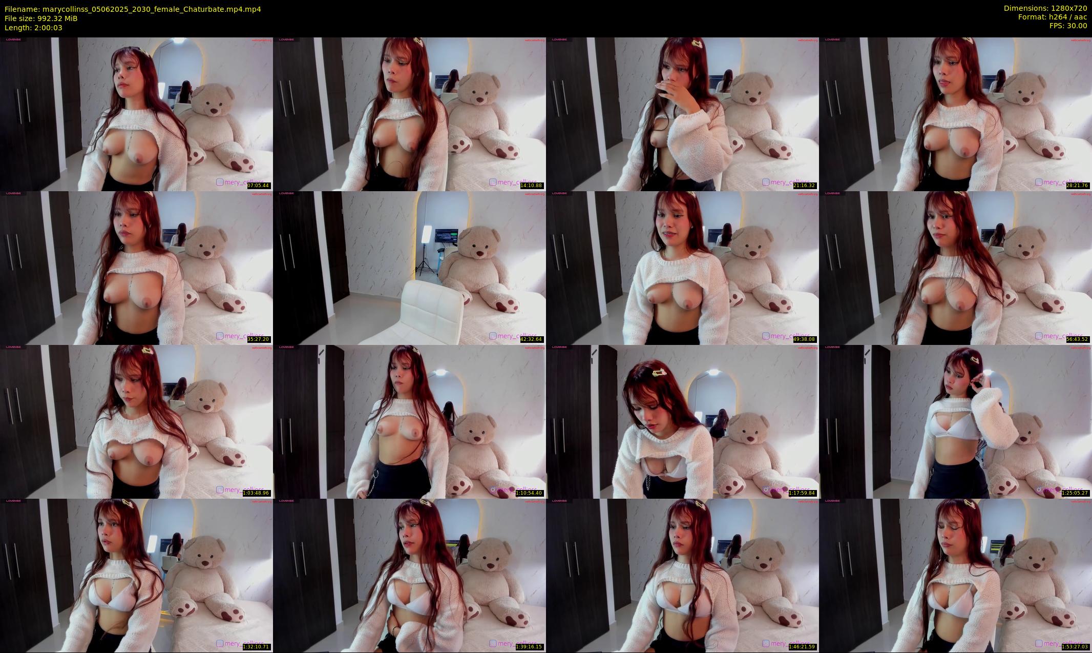 marycollinss — 121 minute Chaturbate female cam show recording, 720p, Jun 5, 2025