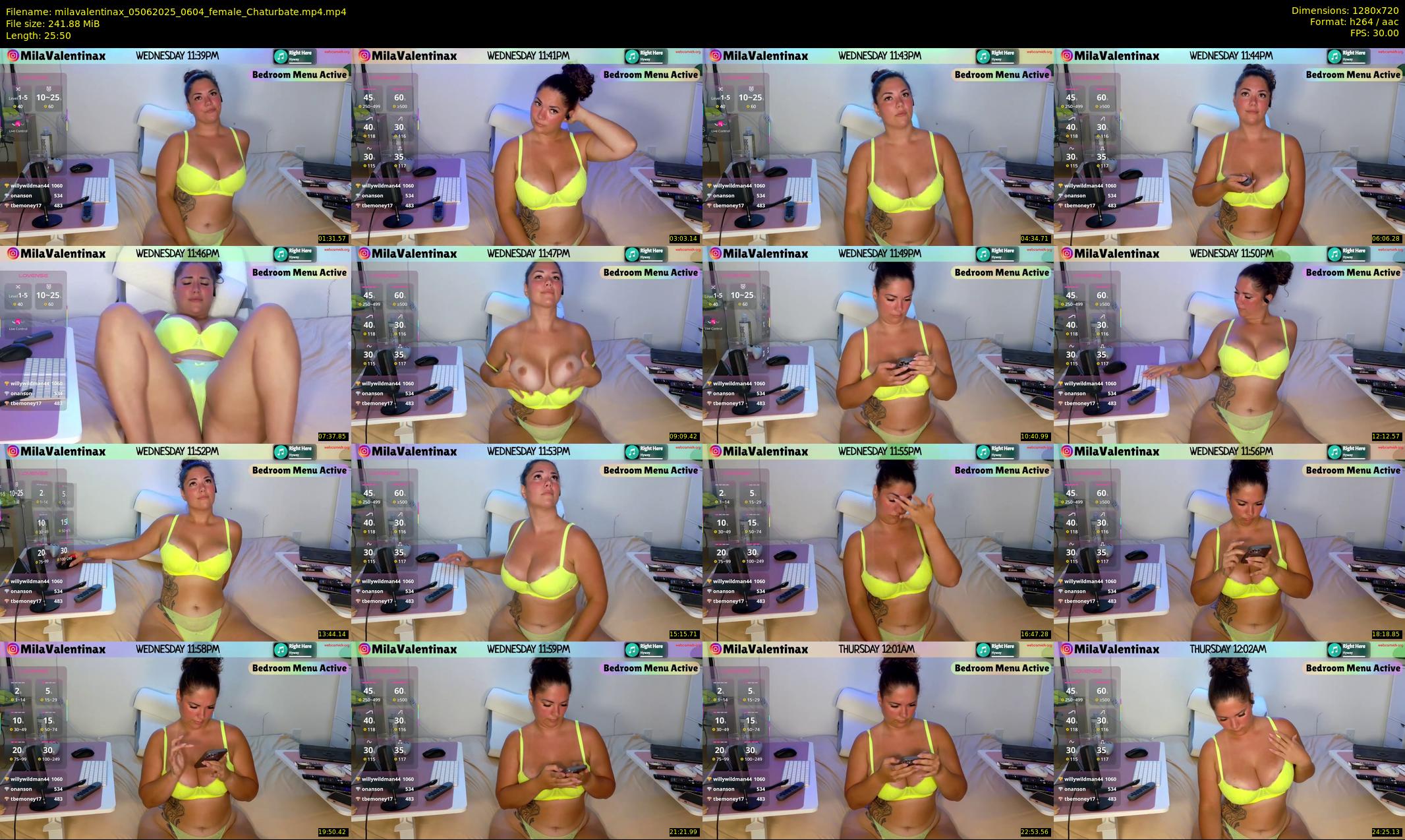 milavalentinax — 26 minute Chaturbate female cam show recording, 720p, Jun 5, 2025