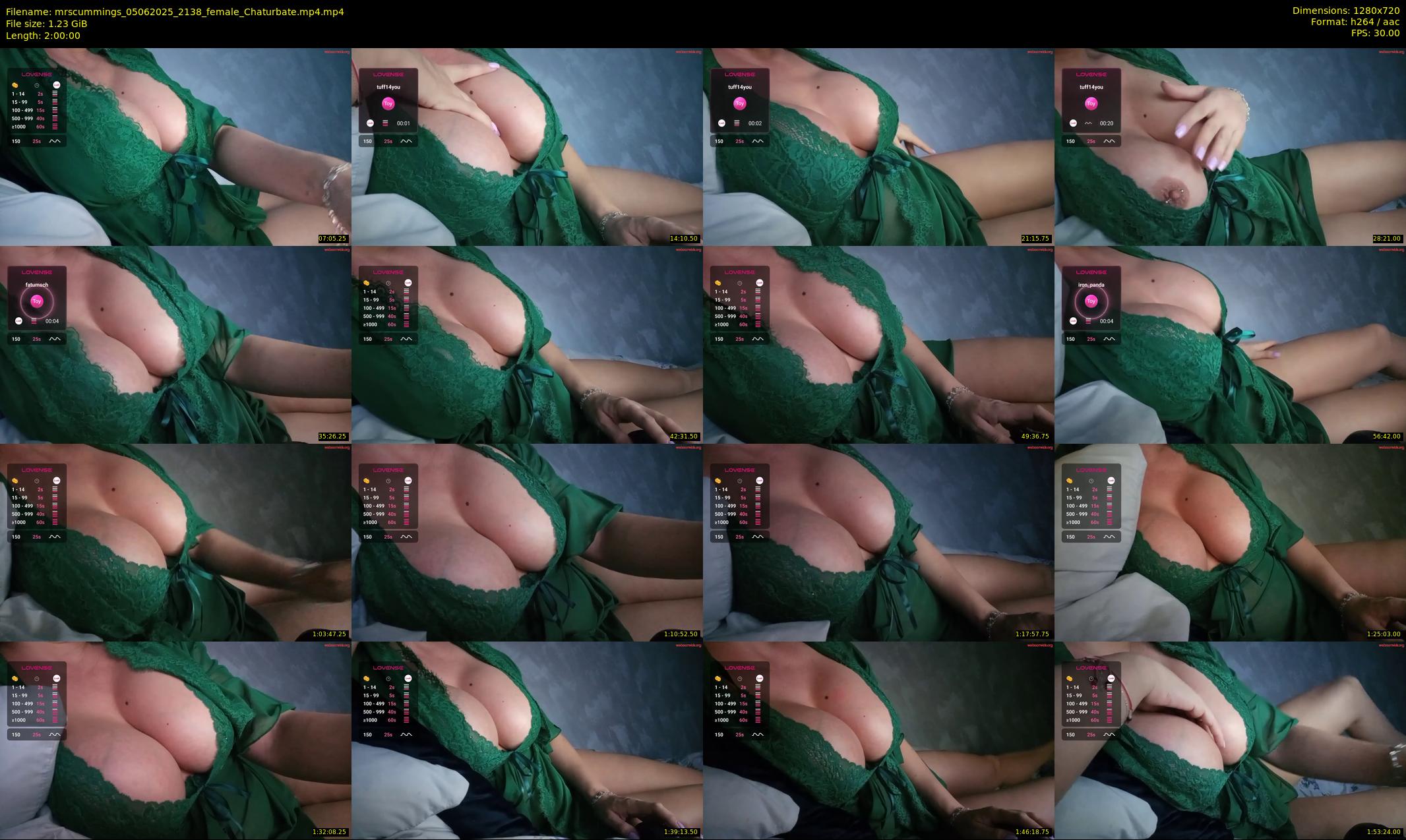 mrscummings — 120 minute Chaturbate female cam show recording, 720p, Jun 5, 2025