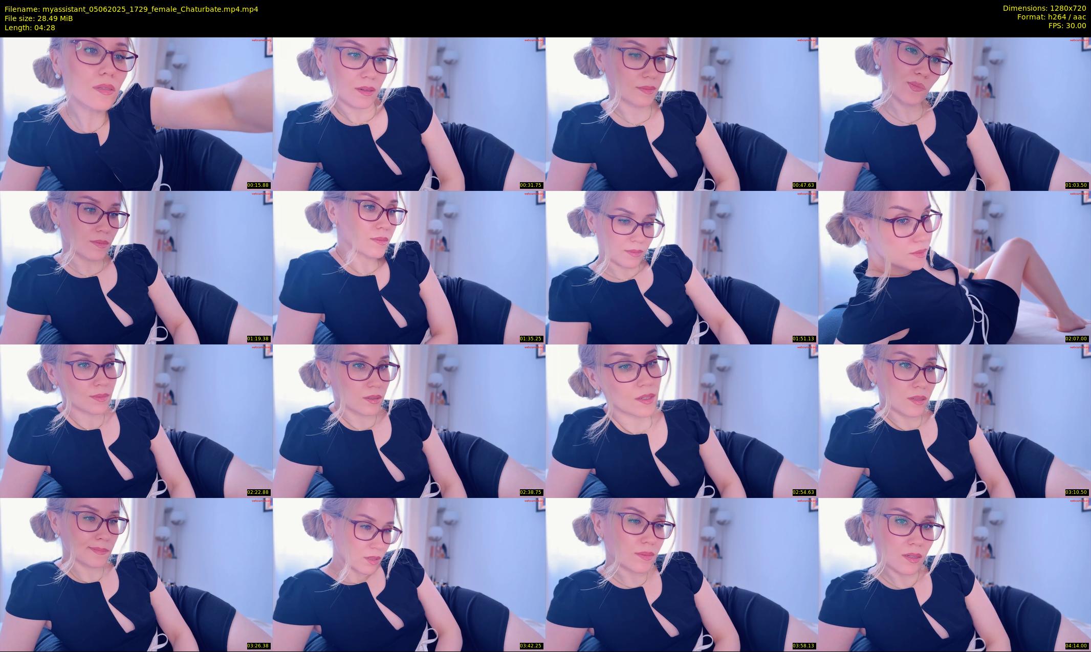 myassistant — 5 minute Chaturbate female cam show recording, 720p, Jun 5, 2025