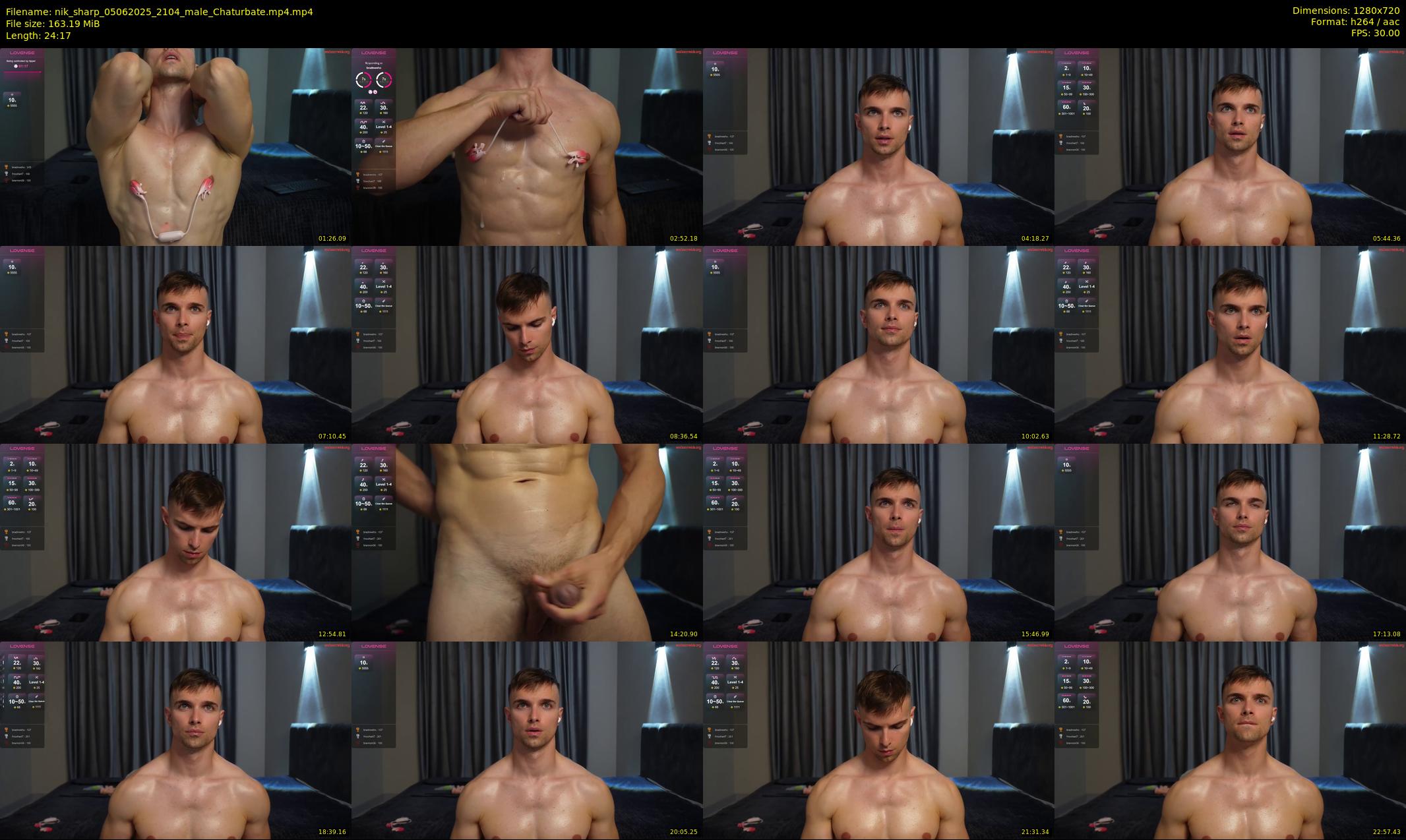 nik_sharp — 25 minute Chaturbate male cam show recording, 720p, Jun 5, 2025