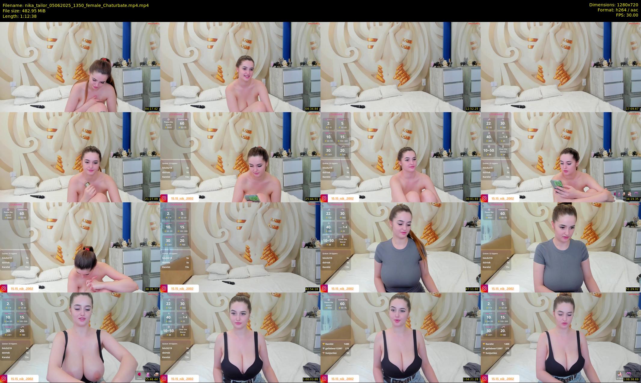 nika_tailor — 73 minute Chaturbate female cam show recording, 720p, Jun 5, 2025