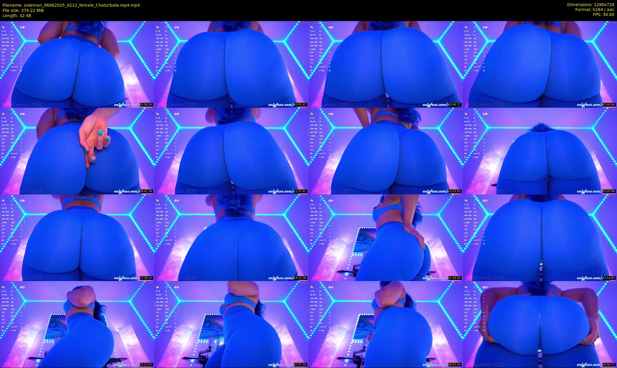 oxlemon — 33 minute Chaturbate female cam show recording, 720p, Jun 6, 2025