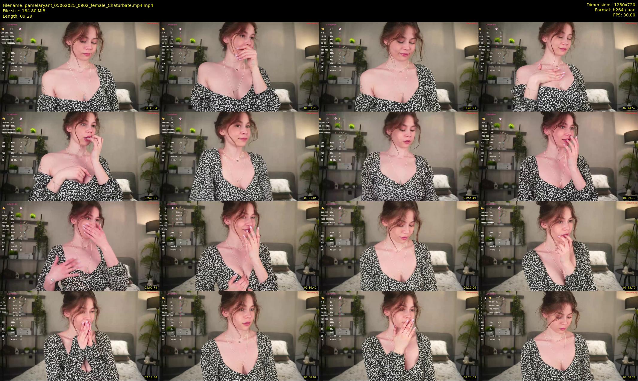 pamelaryant — 10 minute Chaturbate female cam show recording, 720p, Jun 5, 2025