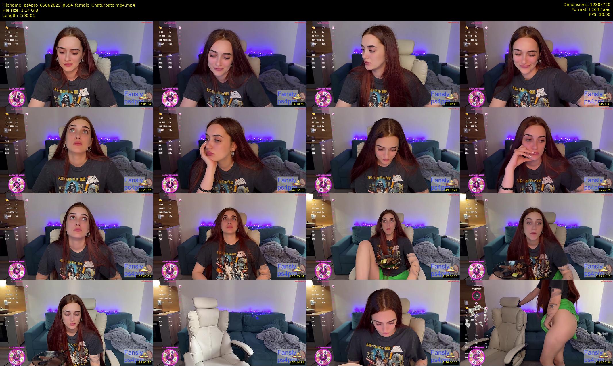 ps4pro — 121 minute Chaturbate female cam show recording, 720p, Jun 5, 2025