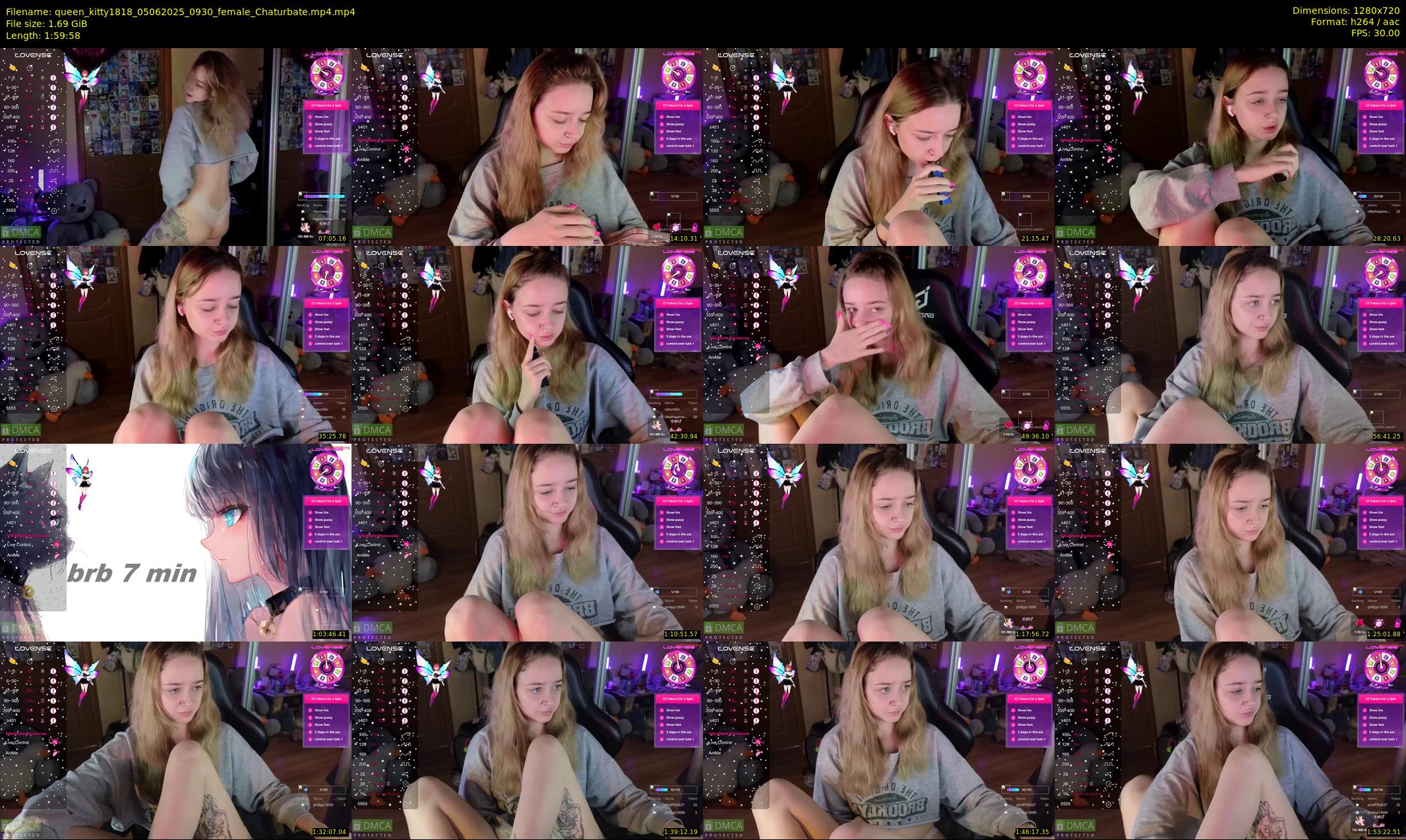 queen_kitty1818 — 120 minute Chaturbate female cam show recording, 720p, Jun 5, 2025