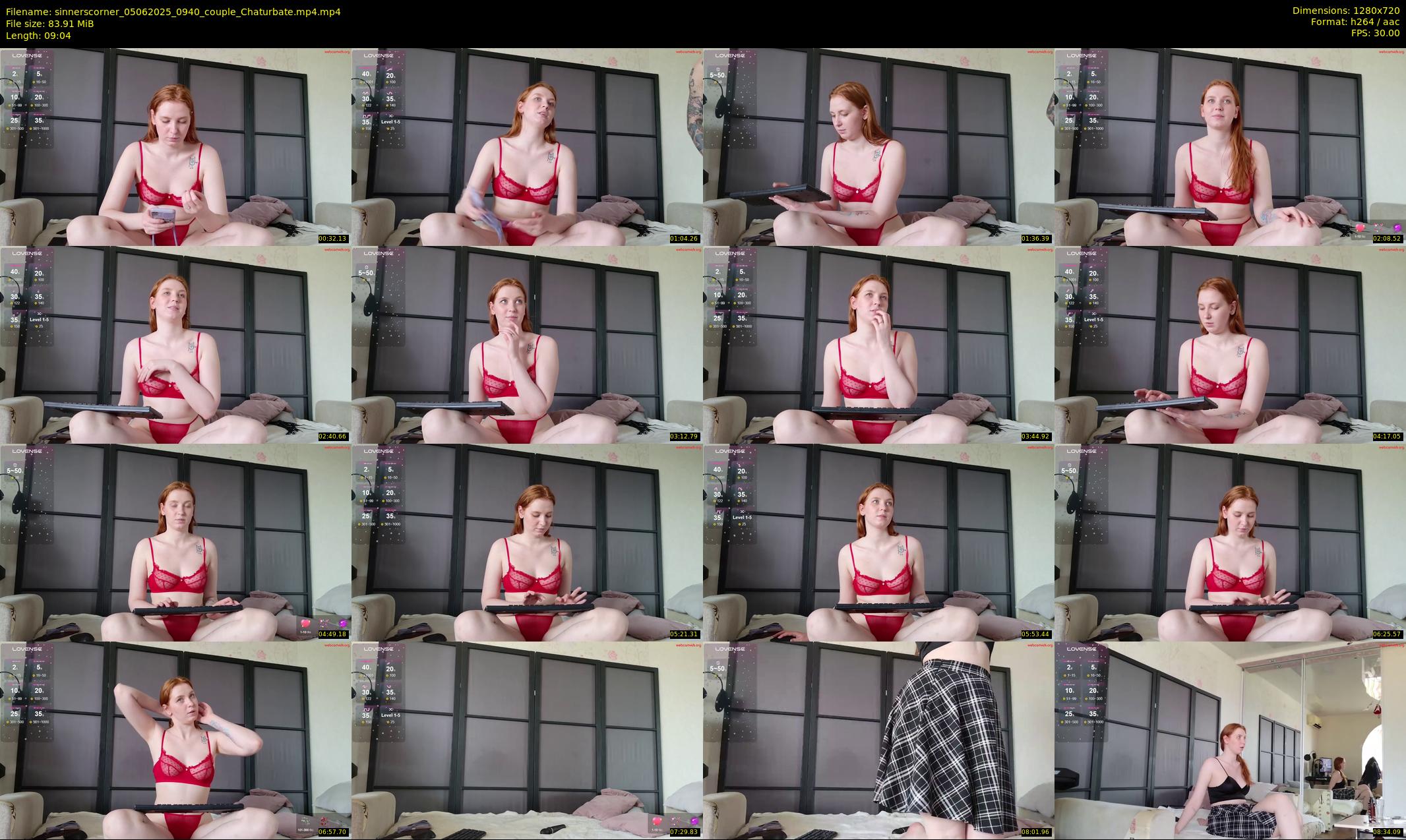 sinnerscorner — 10 minute Chaturbate couple cam show recording, 720p, Jun 5, 2025