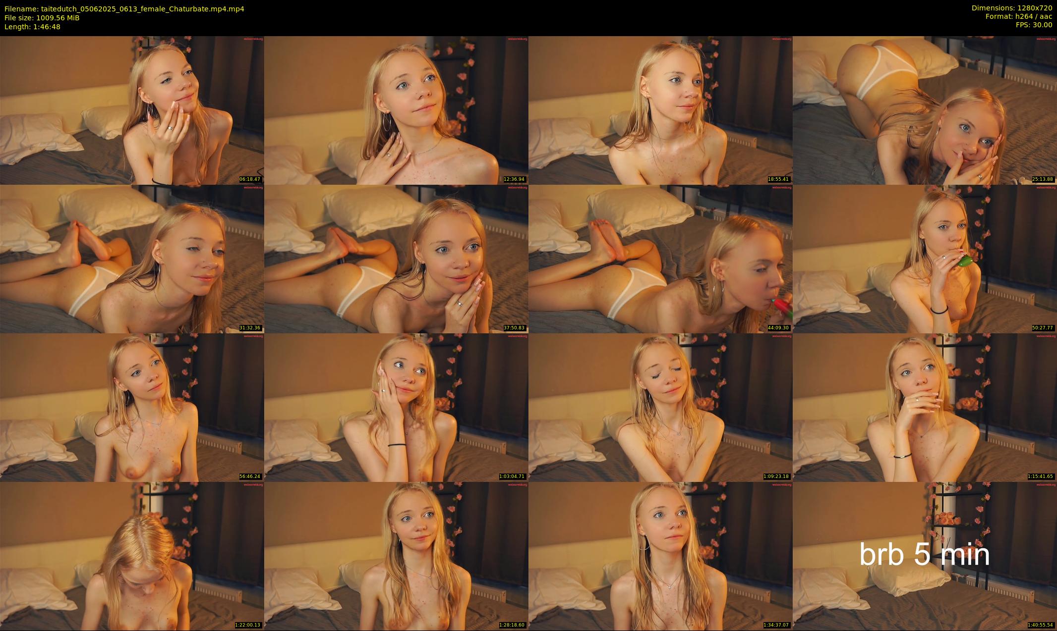 taitedutch — 107 minute Chaturbate female cam show recording, 720p, Jun 5, 2025