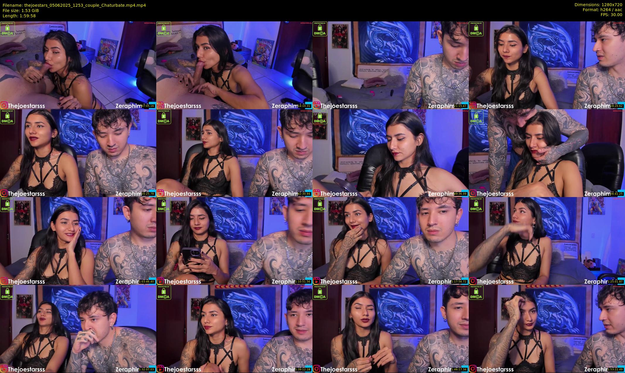 thejoestars — 120 minute Chaturbate couple cam show recording, 720p, Jun 5, 2025